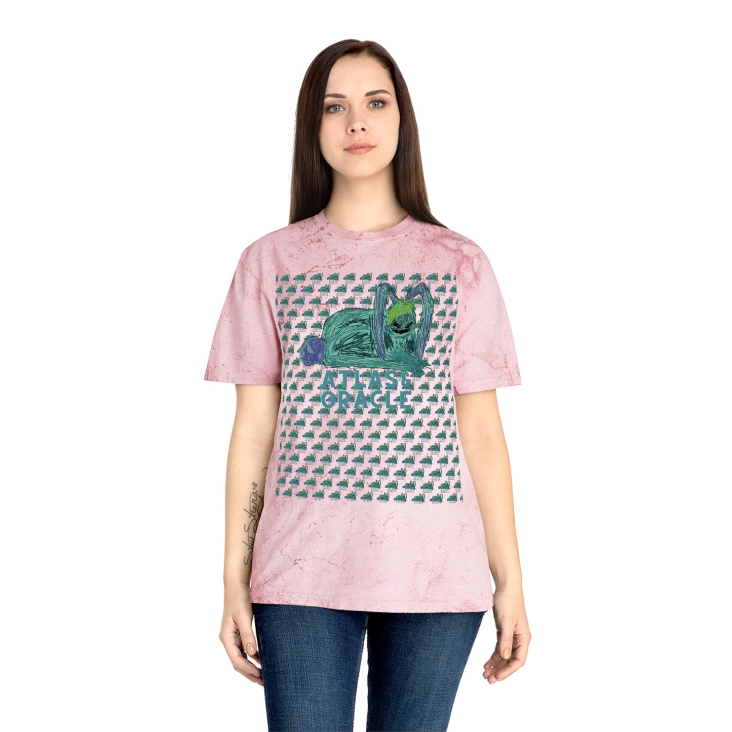 Unisex Color Blast T-Shirt (Rave Bünny Logo)