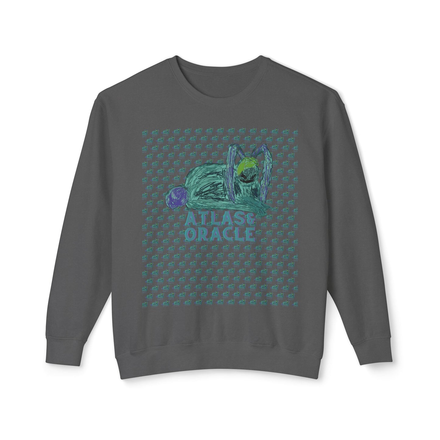 Unisex Lightweight Crewneck Sweatshirt (Rave Bünny Logo)
