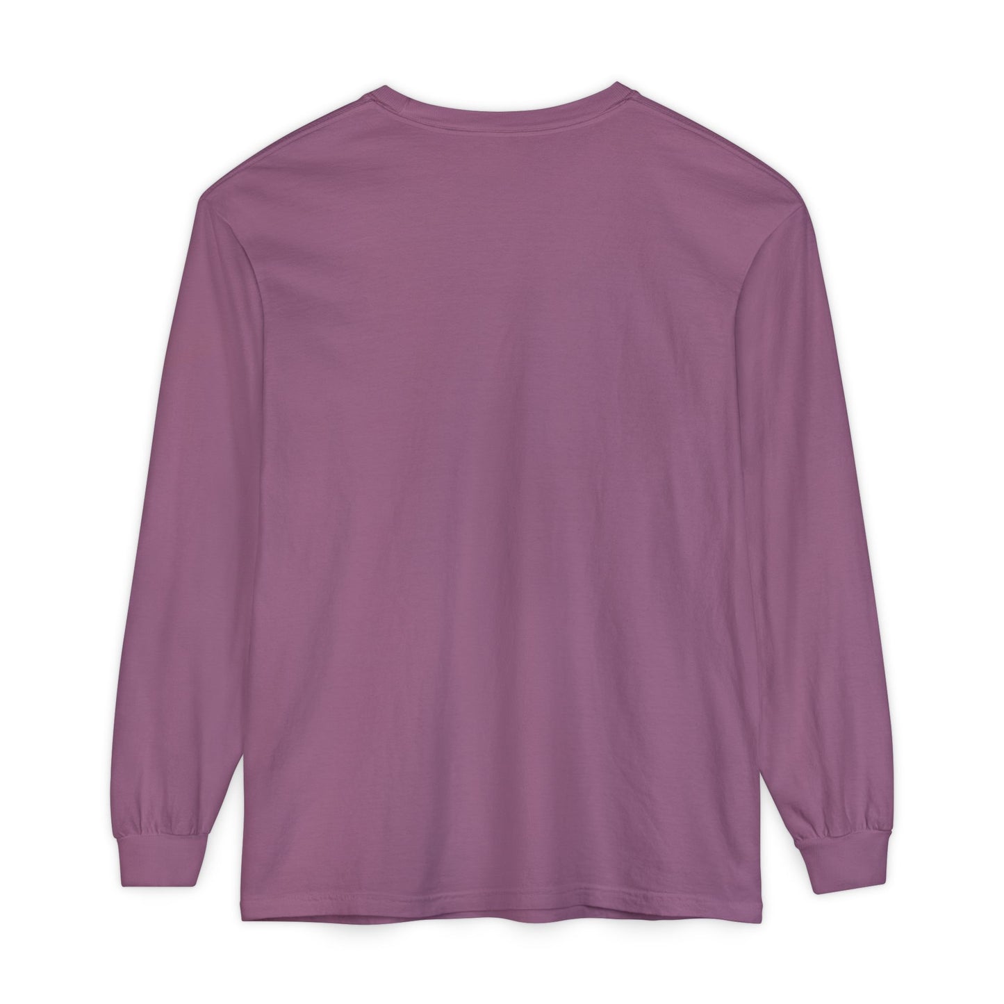 Unisex Garment-dyed Long Sleeve T-Shirt (Rave Bünny Logo)