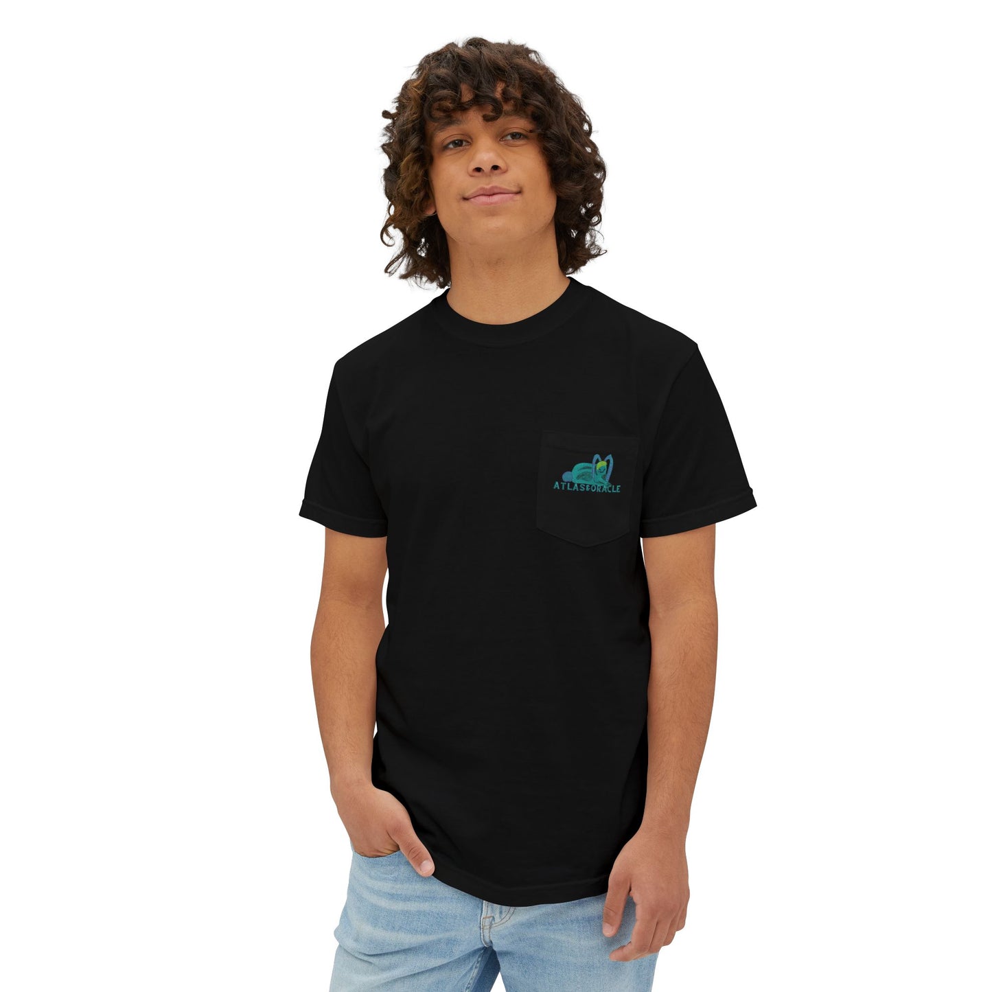 Unisex Garment-Dyed Pocket T-Shirt (Rave Bünny)