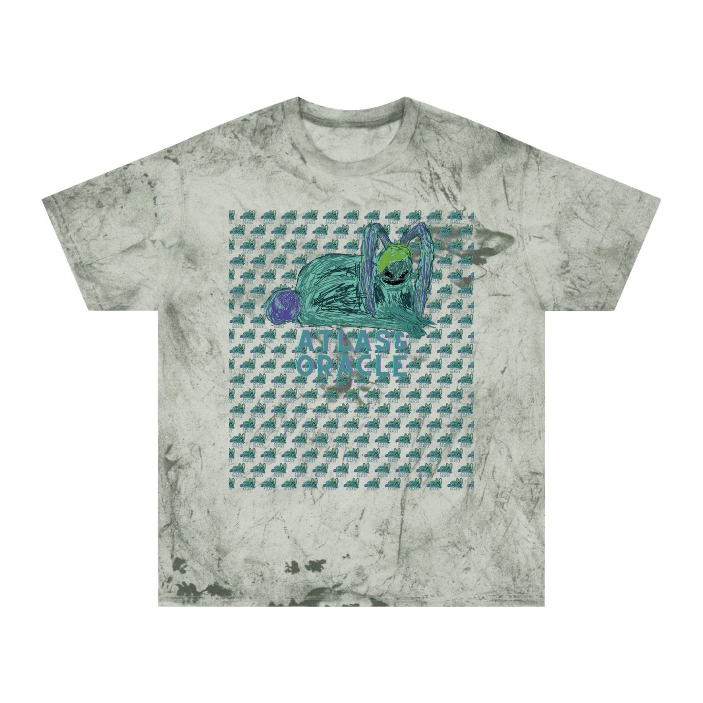 Unisex Color Blast T-Shirt (Rave Bünny Logo)