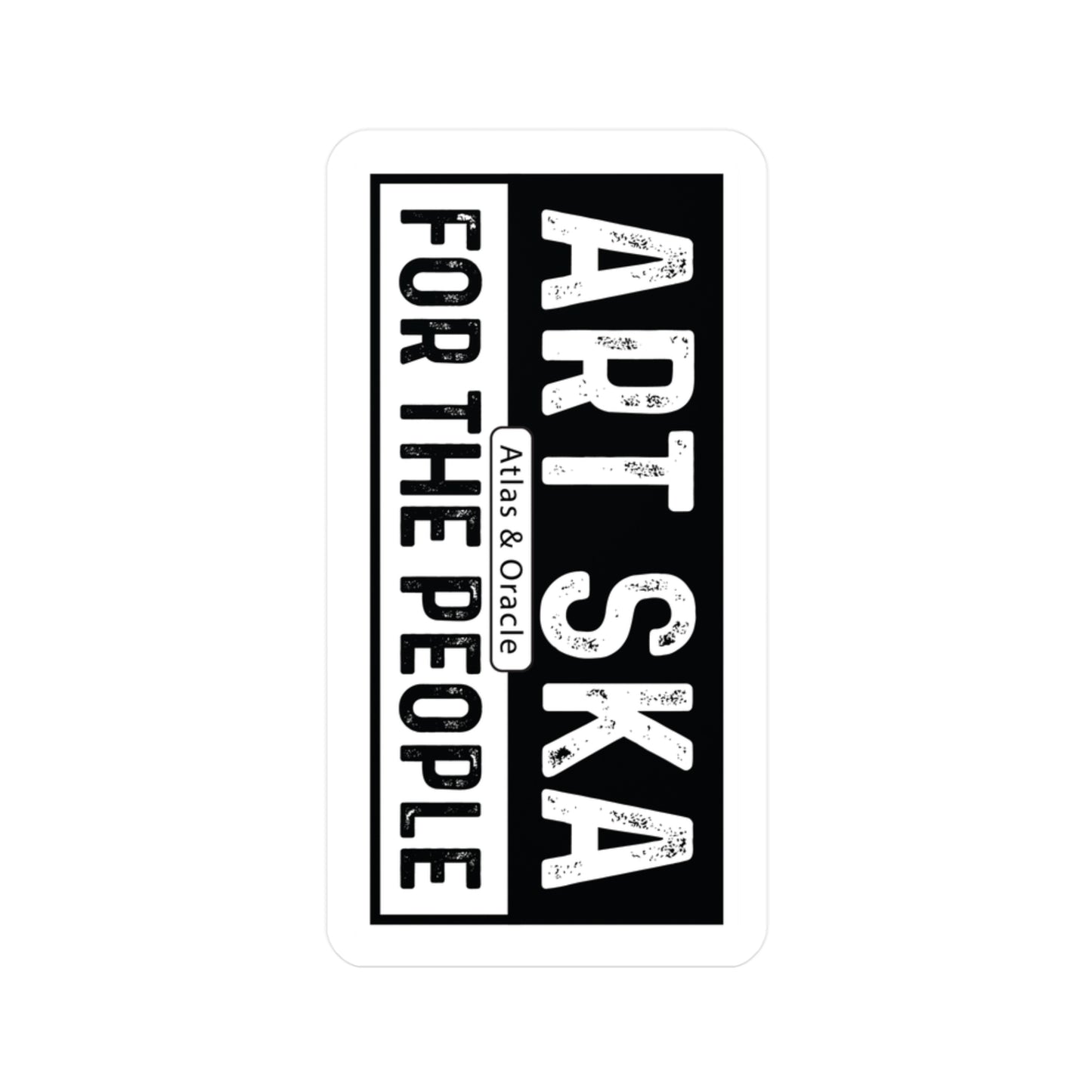 TWO-TONE B&W ART SKA FOR THE PEOPLE Vinyl Decals