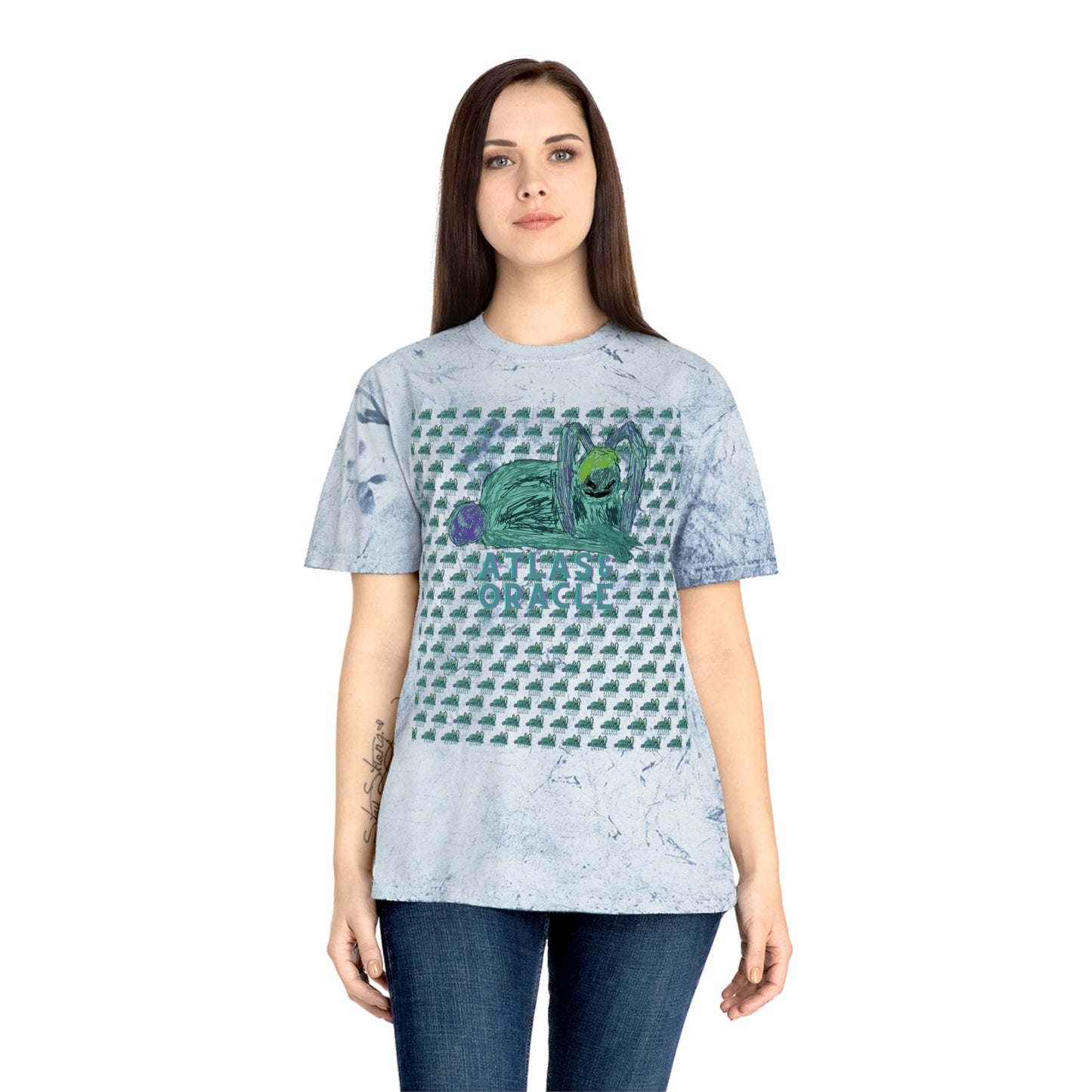 Unisex Color Blast T-Shirt (Rave Bünny Logo)