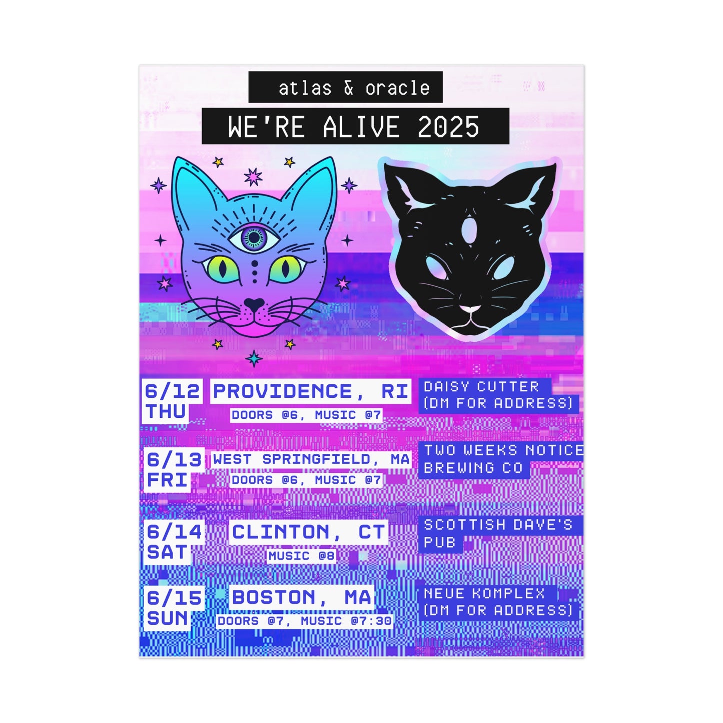 "We're Alive 2025" Mini-Tour Flyer