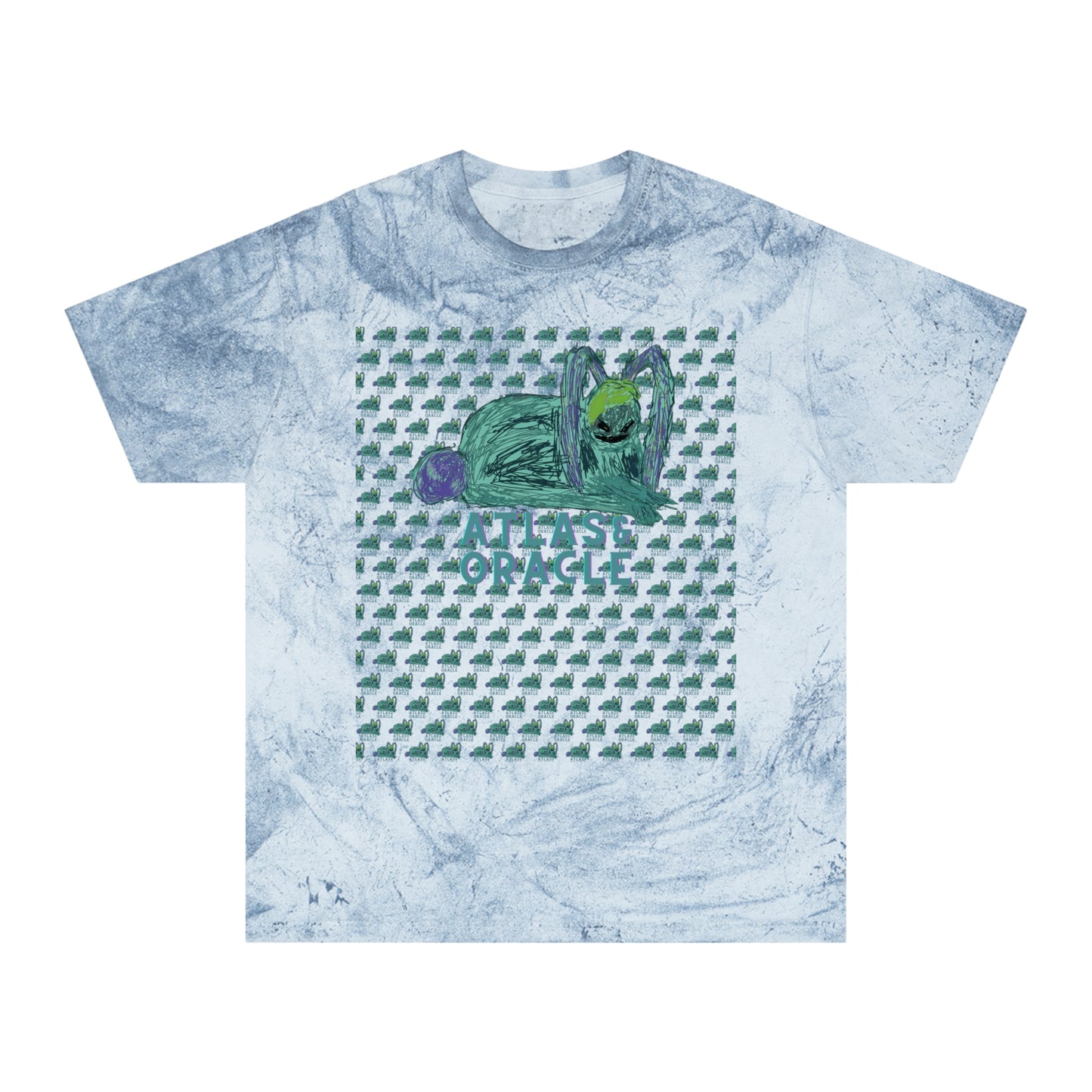 Unisex Color Blast T-Shirt (Rave Bünny Logo)