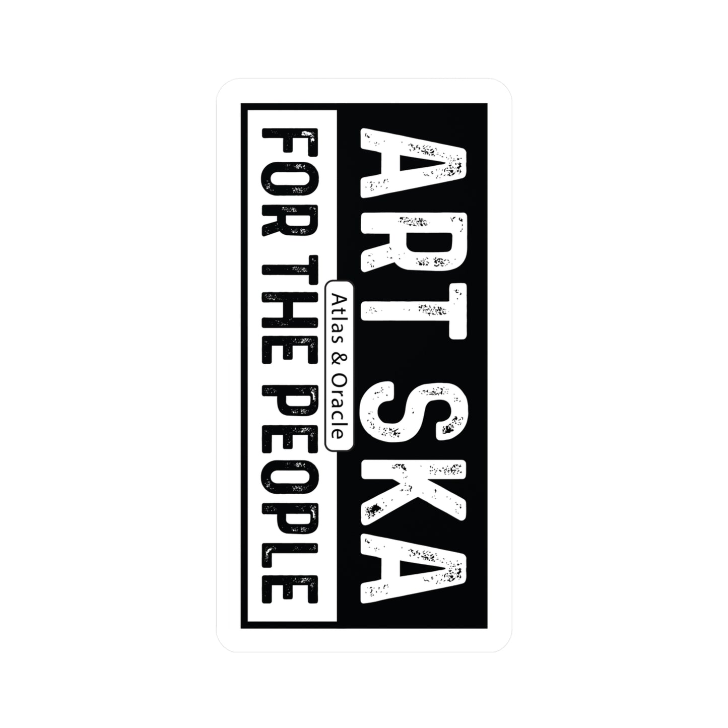 TWO-TONE B&W ART SKA FOR THE PEOPLE Vinyl Decals