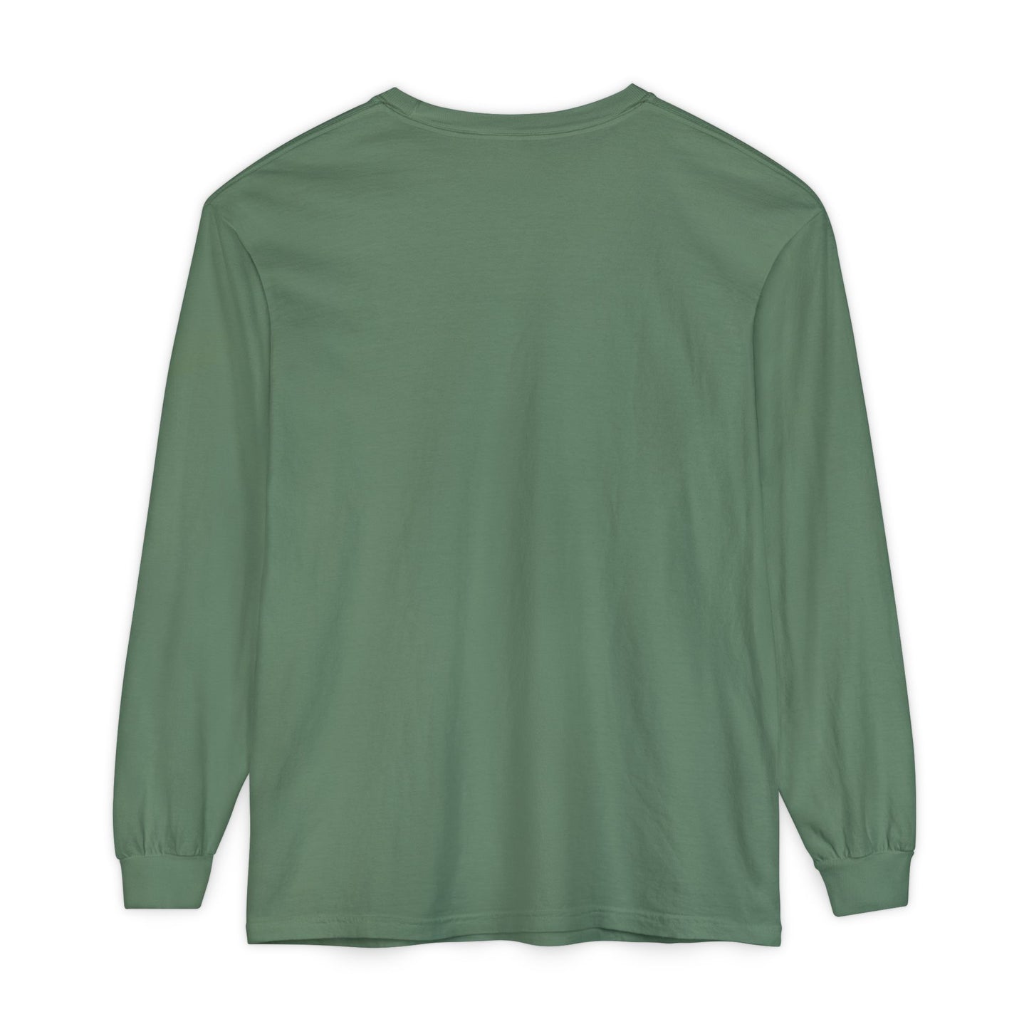 Unisex Garment-dyed Long Sleeve T-Shirt (Rave Bünny Logo)