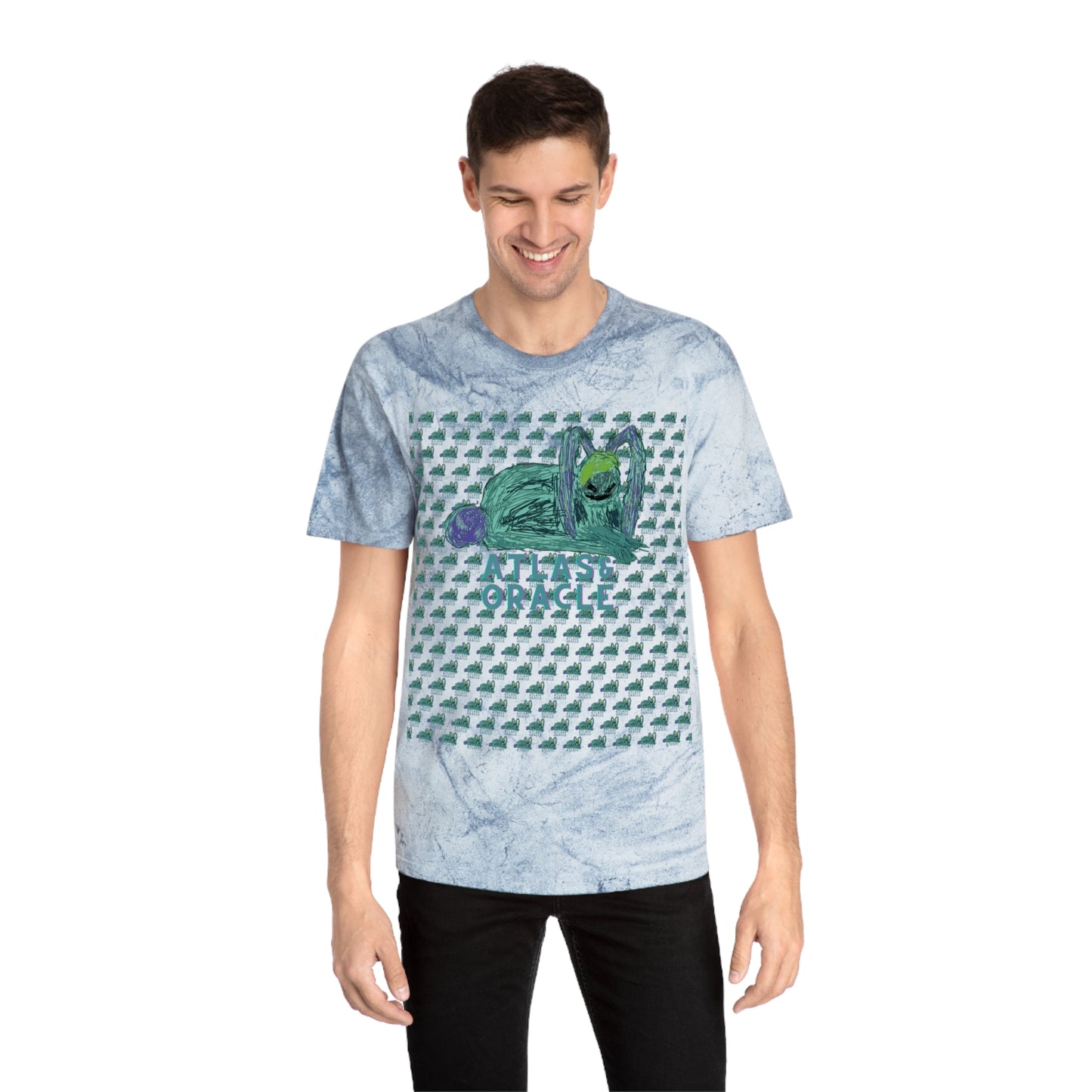 Unisex Color Blast T-Shirt (Rave Bünny Logo)