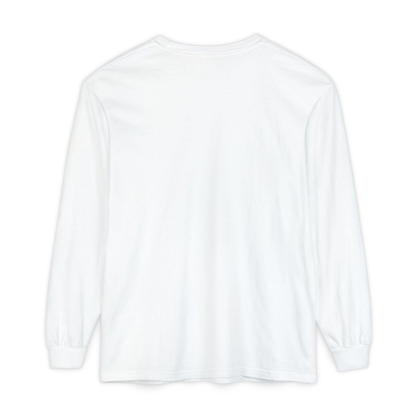 Unisex Garment-dyed Long Sleeve T-Shirt (Rave Bünny Logo)