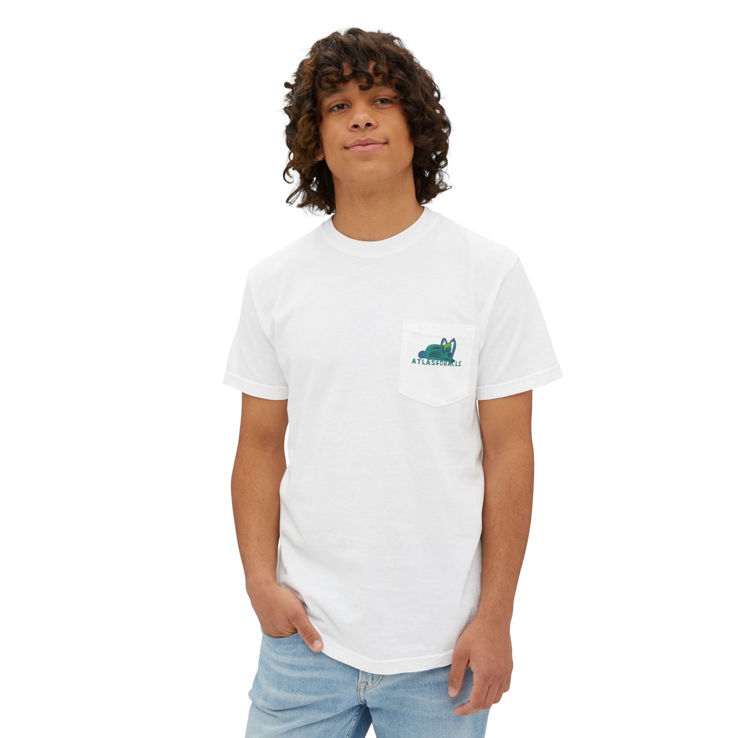 Unisex Garment-Dyed Pocket T-Shirt (Rave Bünny)
