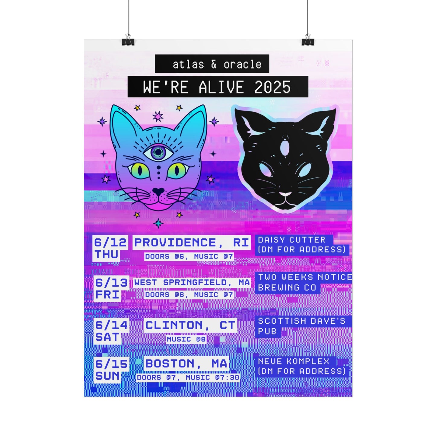 Matte Poster - "We're Alive 2025" Mini-Tour