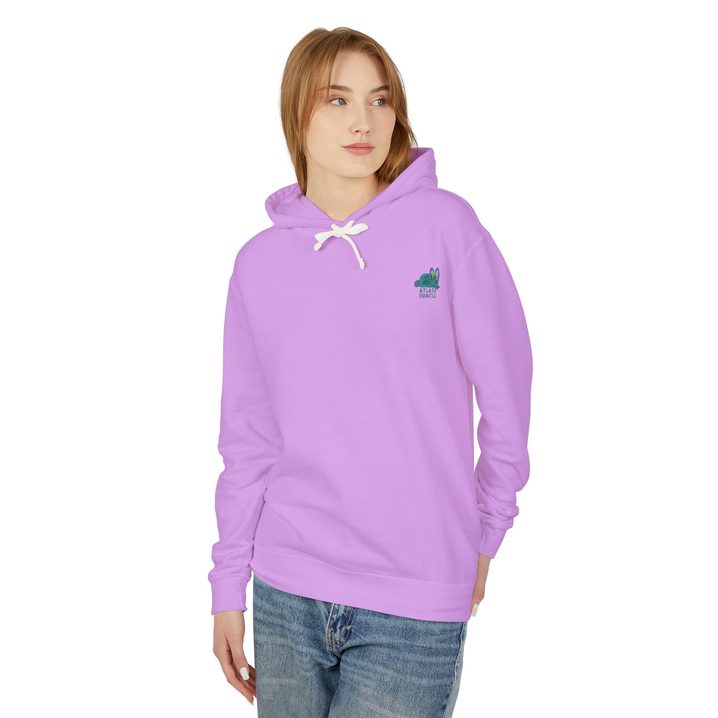 Unisex Lightweight Hooded Sweatshirt (Rave Bünny Logo)