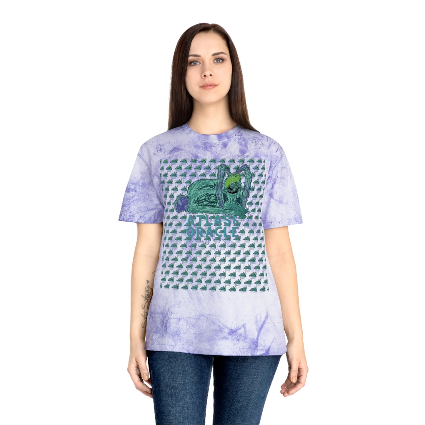 Unisex Color Blast T-Shirt (Rave Bünny Logo)