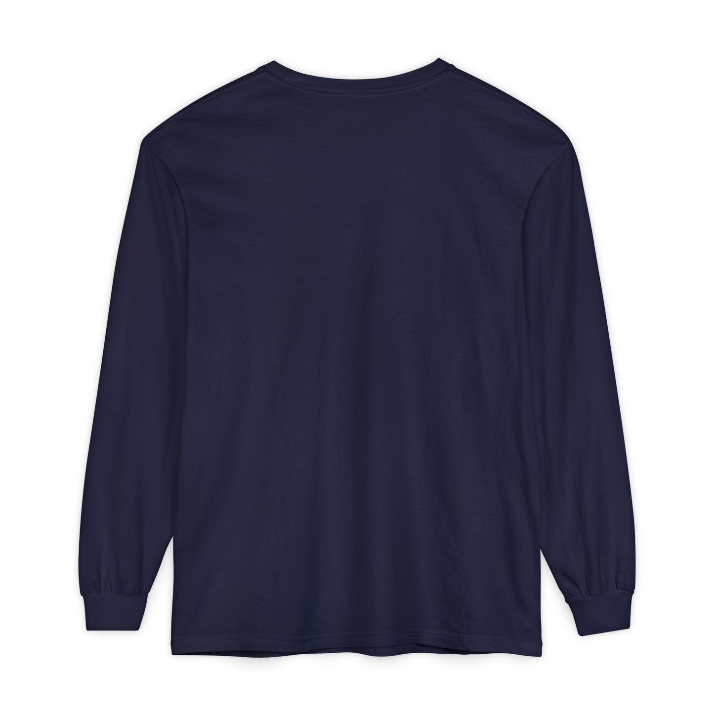 Unisex Garment-dyed Long Sleeve T-Shirt (Rave Bünny Logo)
