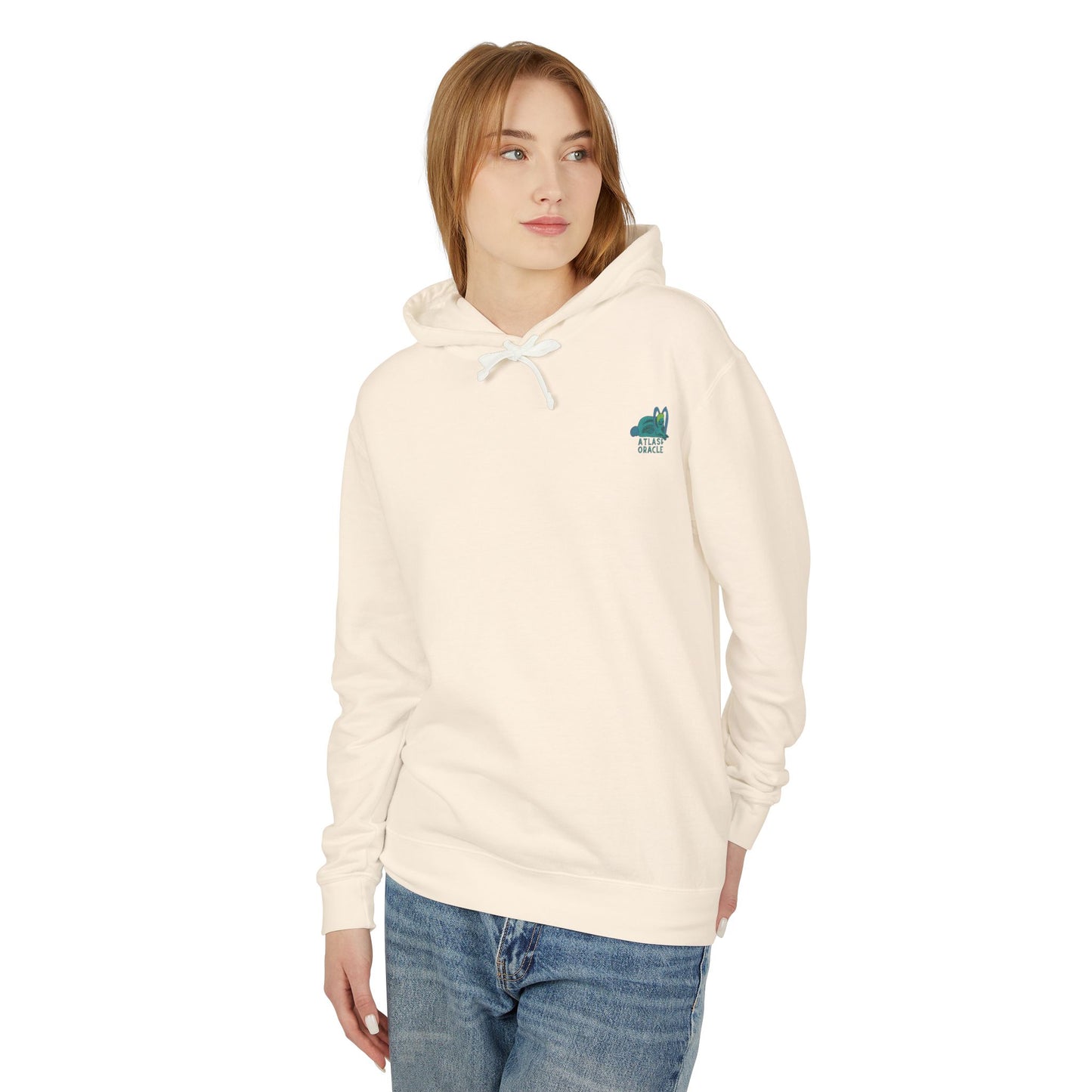 Unisex Lightweight Hooded Sweatshirt (Rave Bünny Logo)