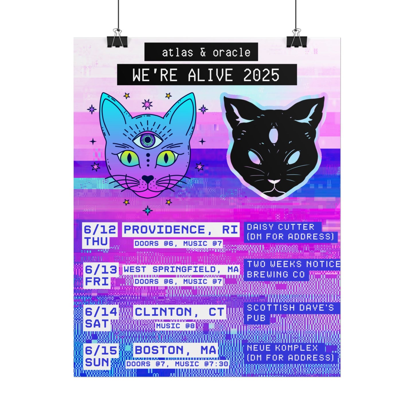 Matte Poster - "We're Alive 2025" Mini-Tour