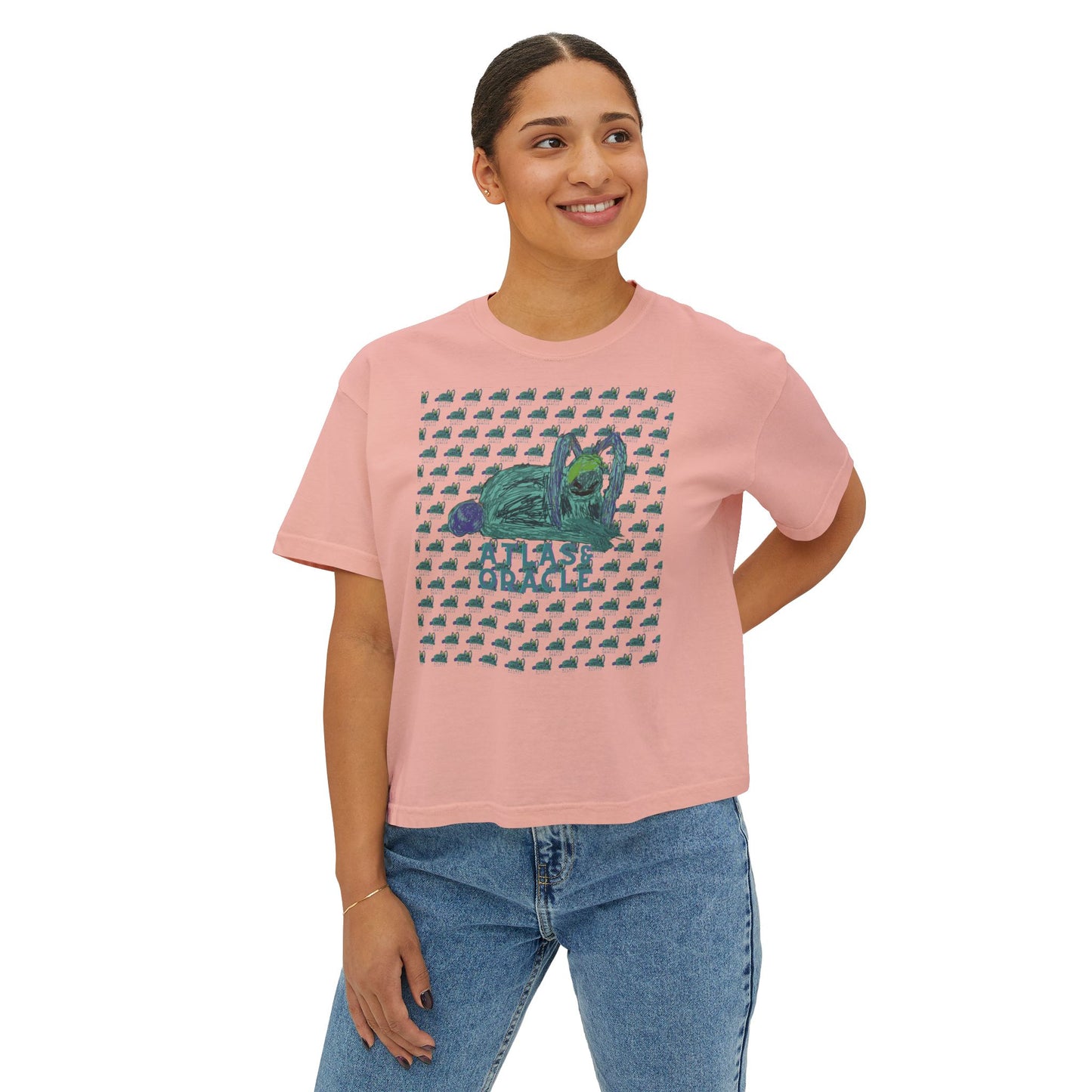 Women's Boxy Tee (Rave Bünny Logo)