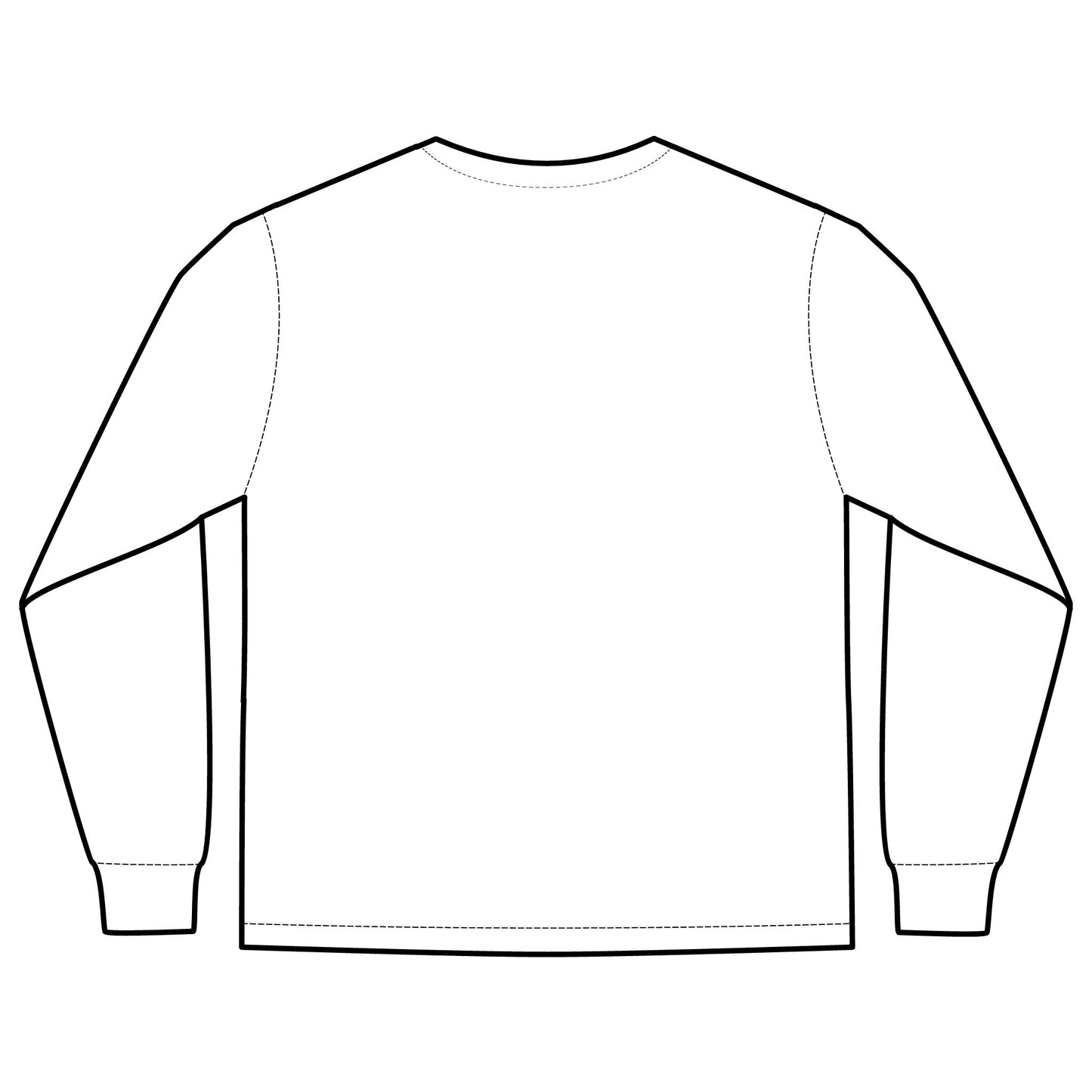Unisex Long Sleeve Pocket T-Shirt (Rave Bünny Logo)