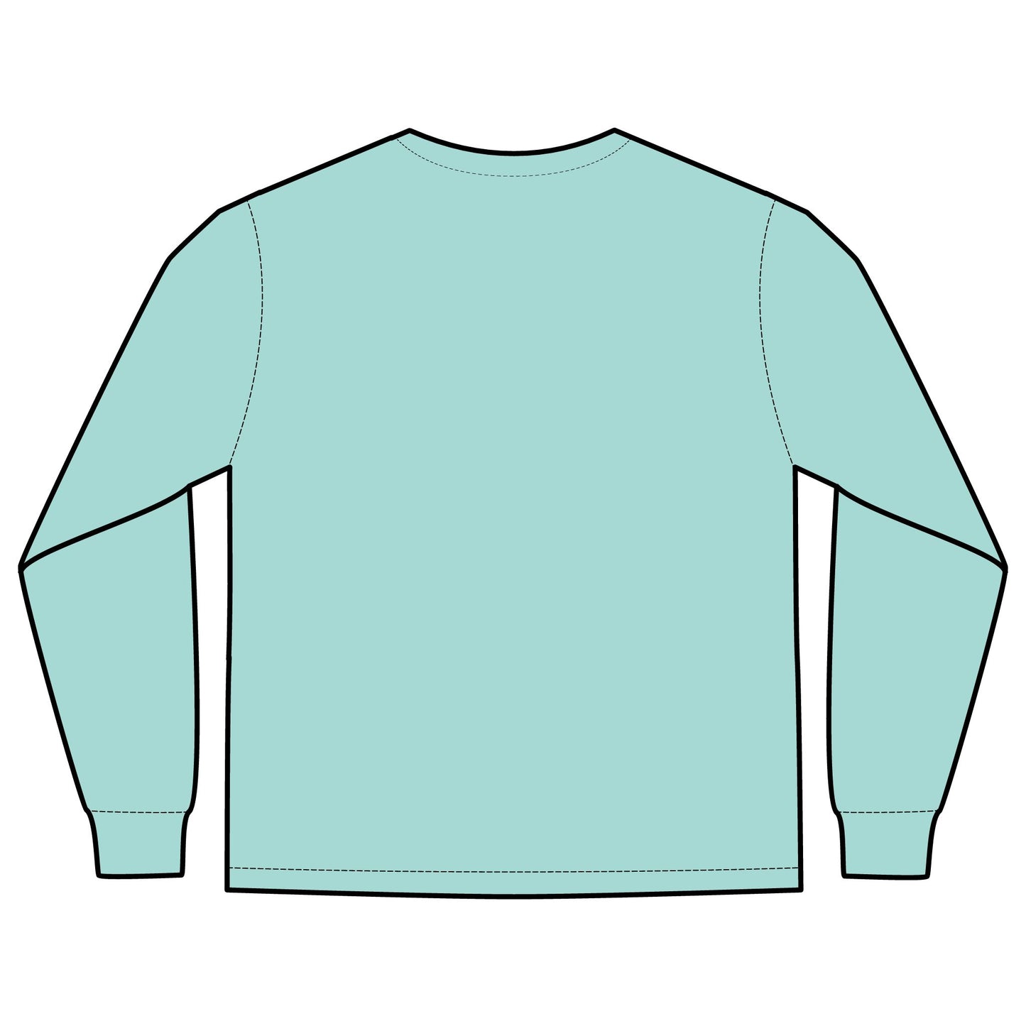 Unisex Long Sleeve Pocket T-Shirt (Rave Bünny Logo)