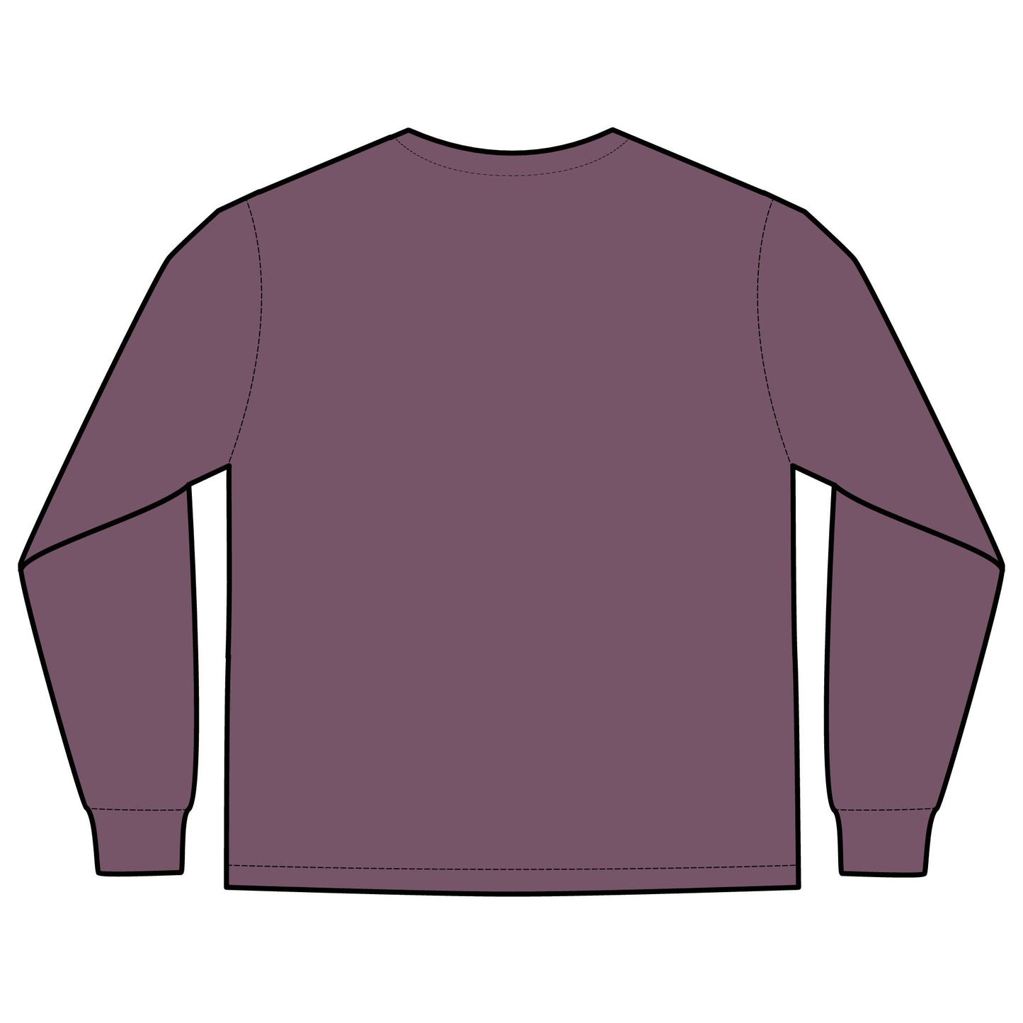 Unisex Long Sleeve Pocket T-Shirt (Rave Bünny Logo)
