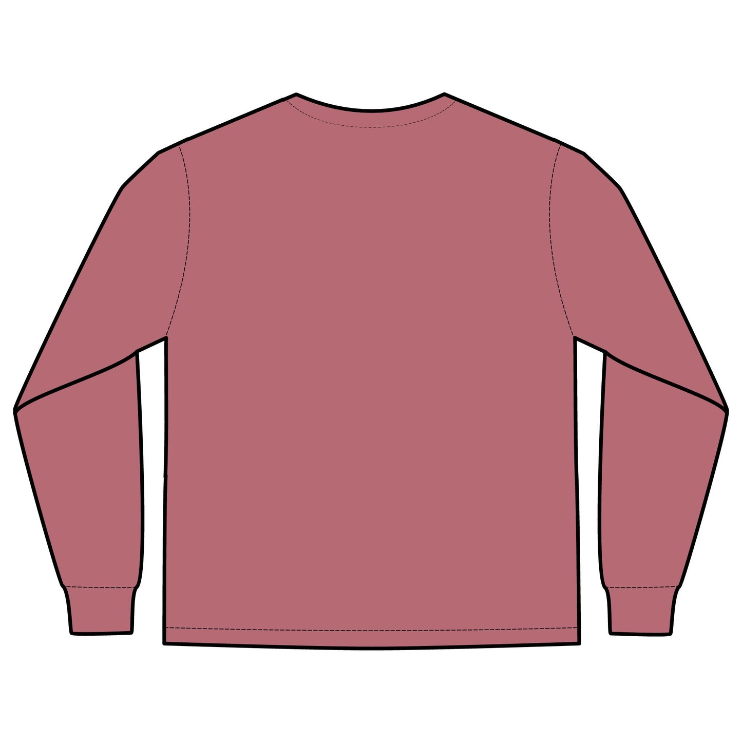 Unisex Long Sleeve Pocket T-Shirt (Rave Bünny Logo)