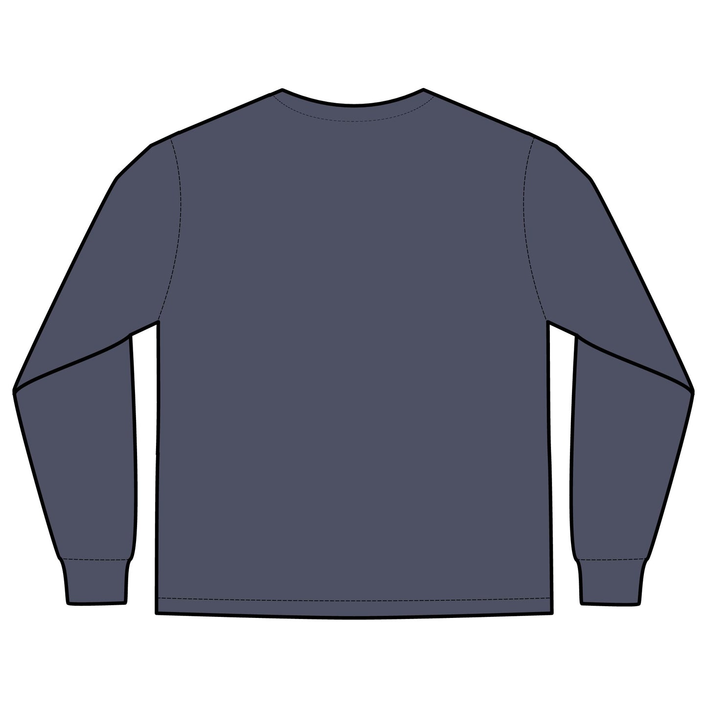 Unisex Long Sleeve Pocket T-Shirt (Rave Bünny Logo)