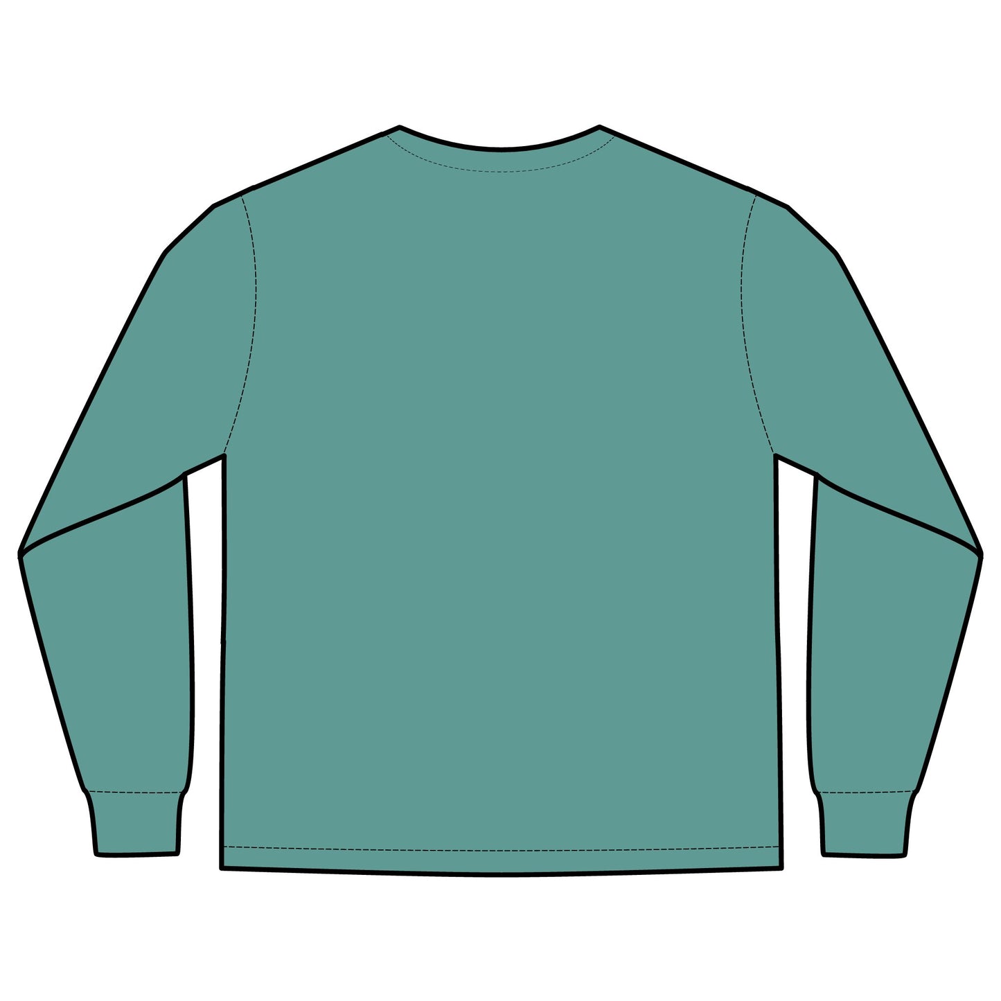 Unisex Long Sleeve Pocket T-Shirt (Rave Bünny Logo)