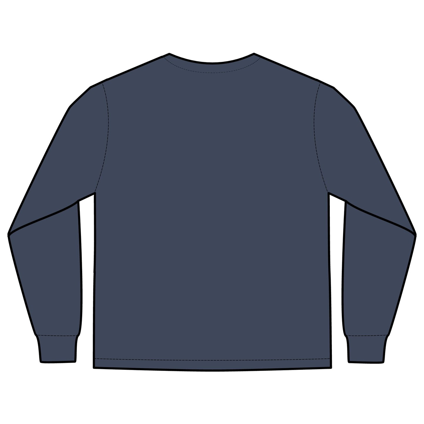 Unisex Long Sleeve Pocket T-Shirt (Rave Bünny Logo)