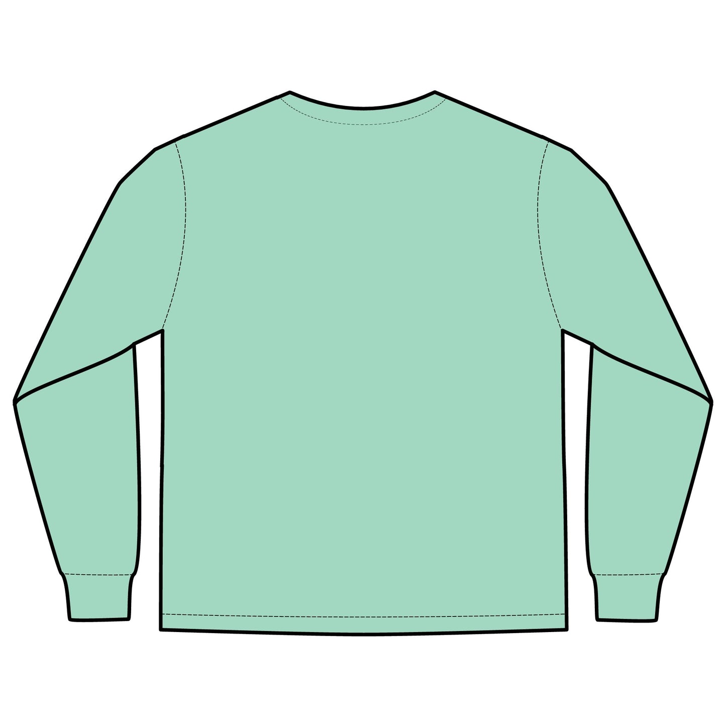 Unisex Long Sleeve Pocket T-Shirt (Rave Bünny Logo)