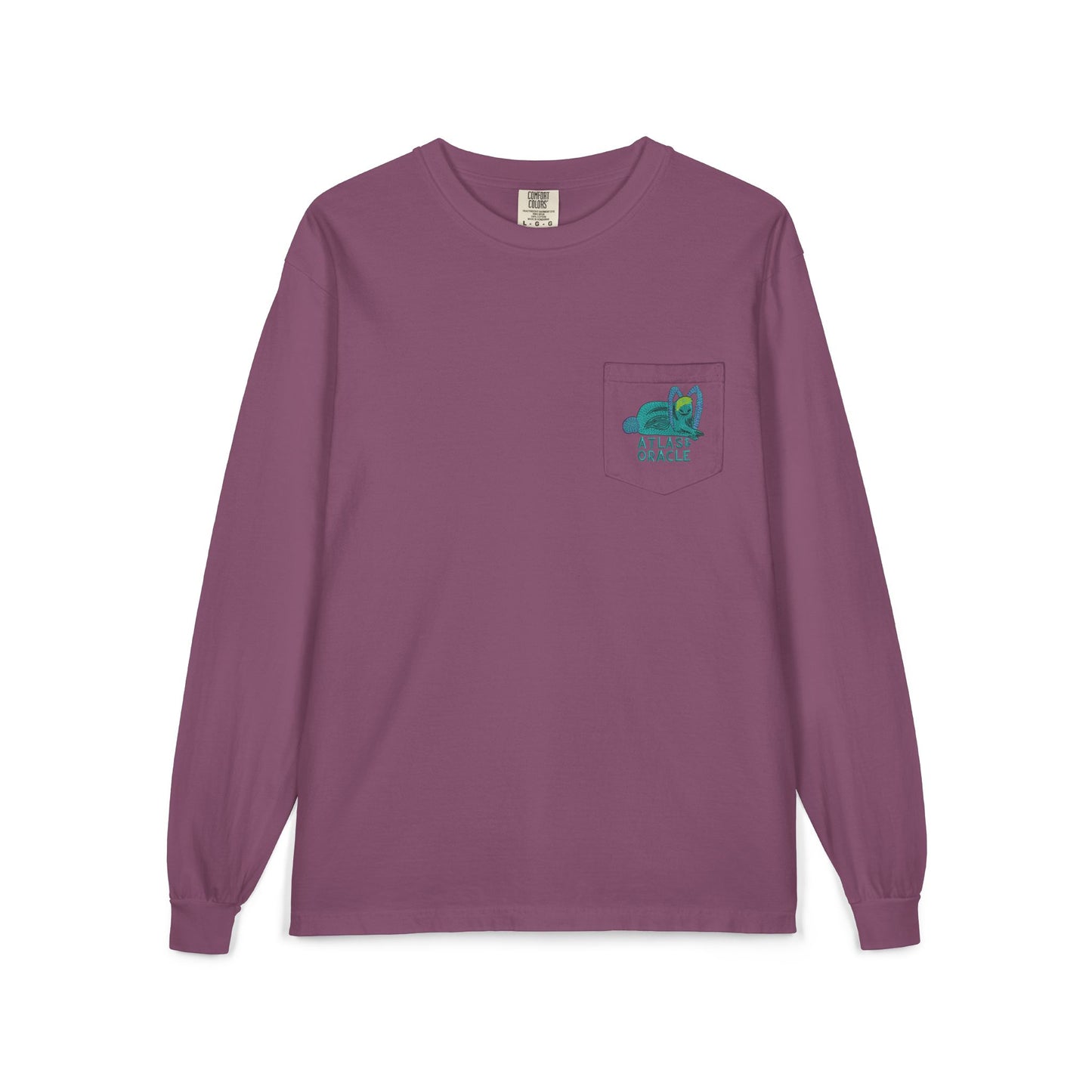 Unisex Long Sleeve Pocket T-Shirt (Rave Bünny Logo)