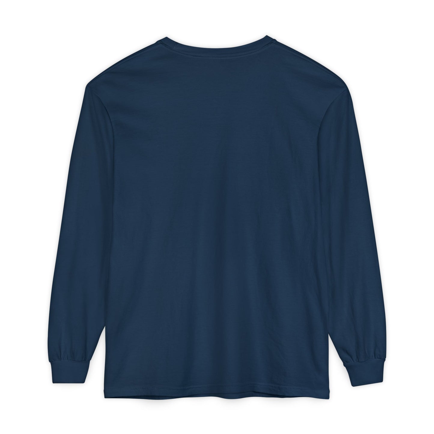 Unisex Garment-dyed Long Sleeve T-Shirt (Rave Bünny Logo)
