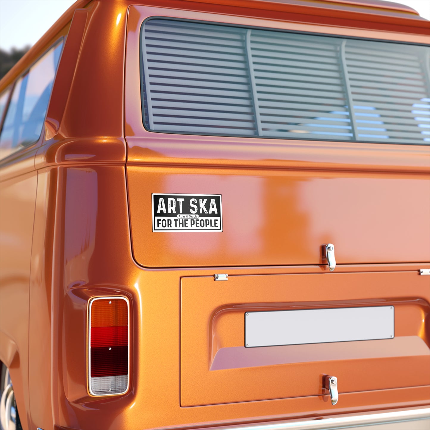 Bumper Sticker - B&W "Art Ska For the People"