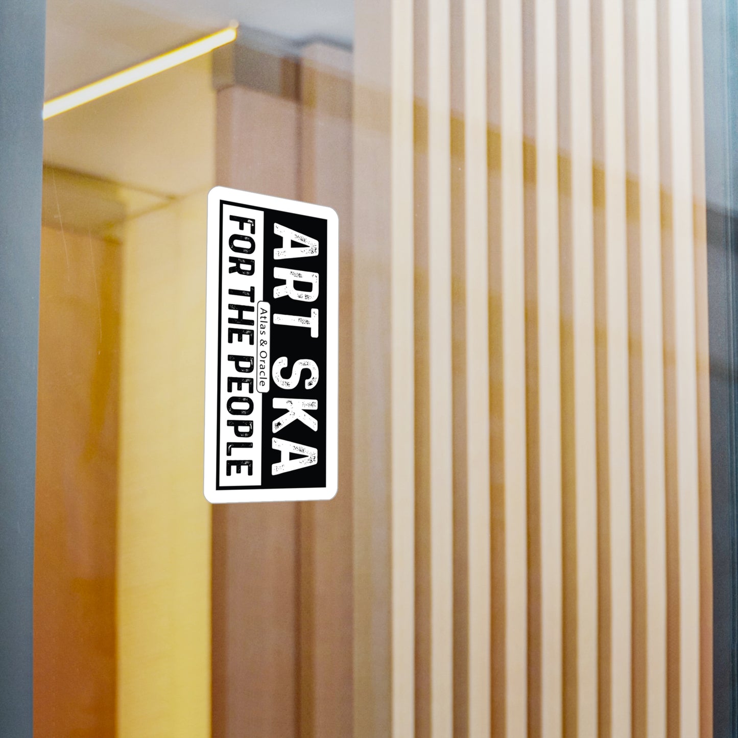 TWO-TONE B&W ART SKA FOR THE PEOPLE Vinyl Decals