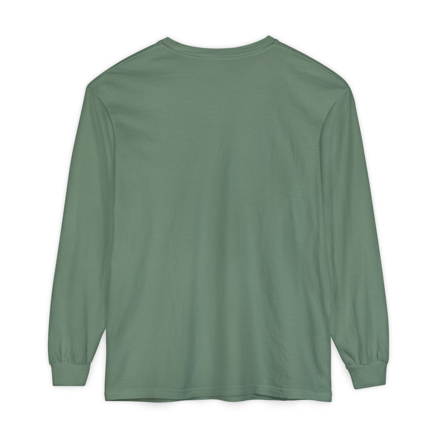 Unisex Garment-dyed Long Sleeve T-Shirt (Rave Bünny Logo)
