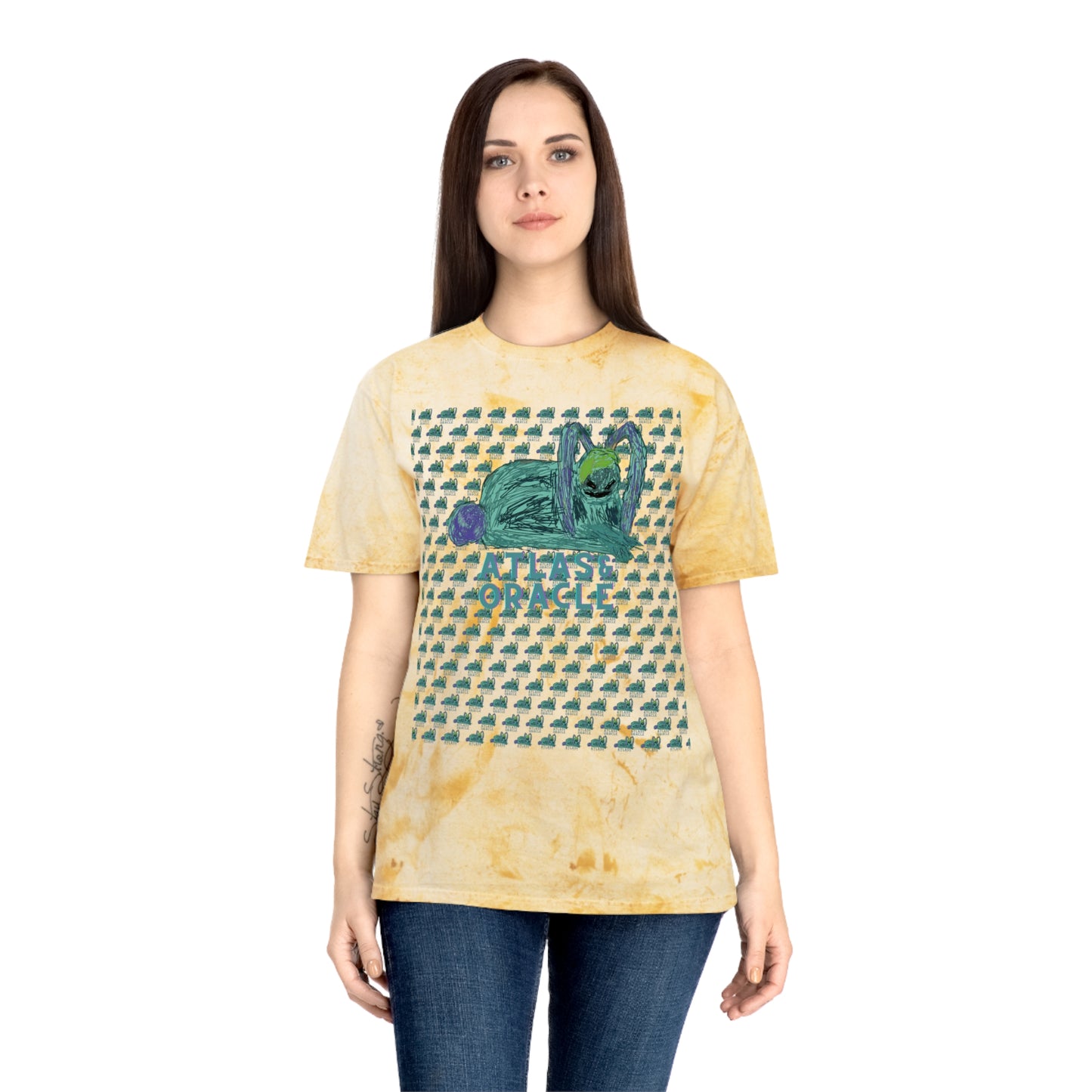 Unisex Color Blast T-Shirt (Rave Bünny Logo)