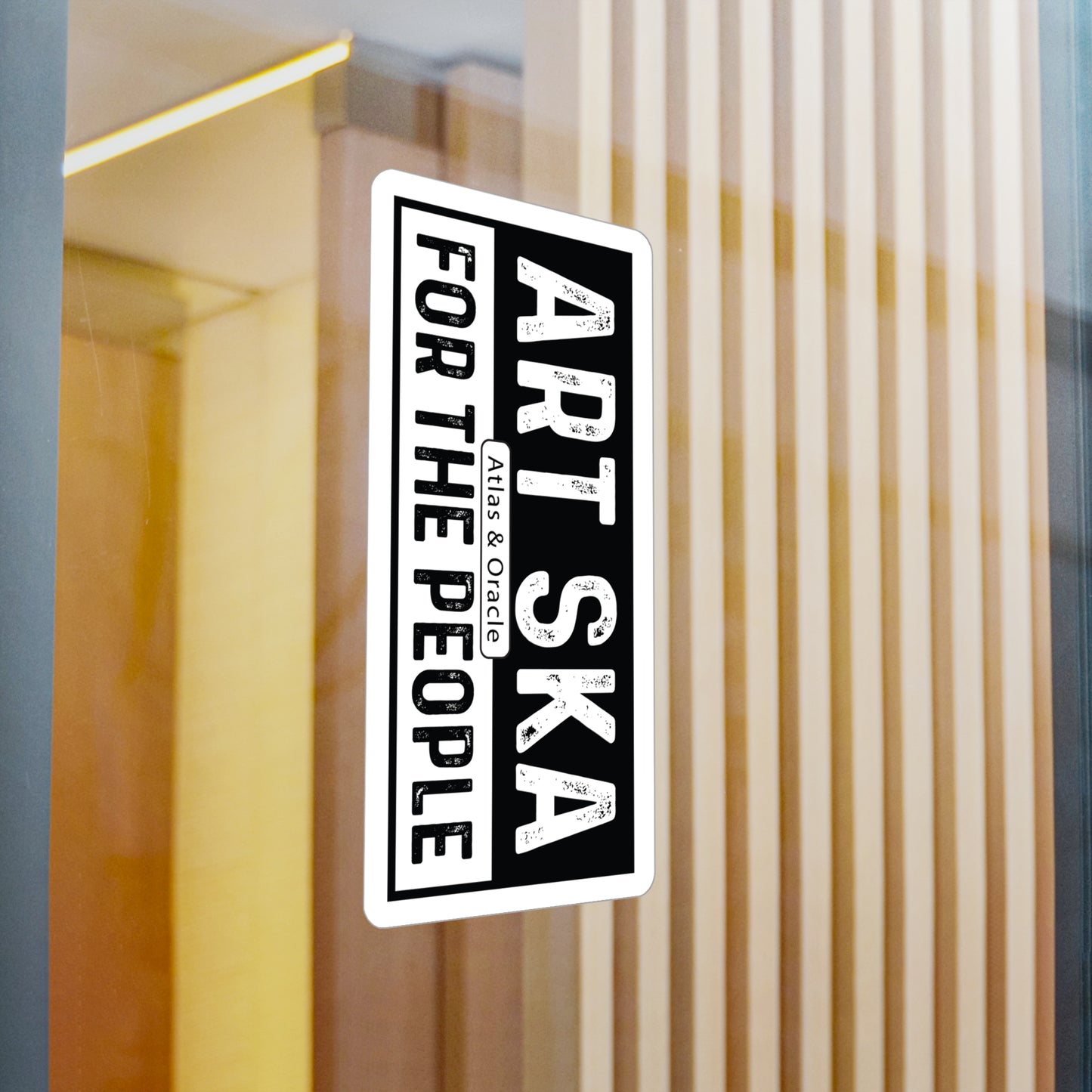 TWO-TONE B&W ART SKA FOR THE PEOPLE Vinyl Decals