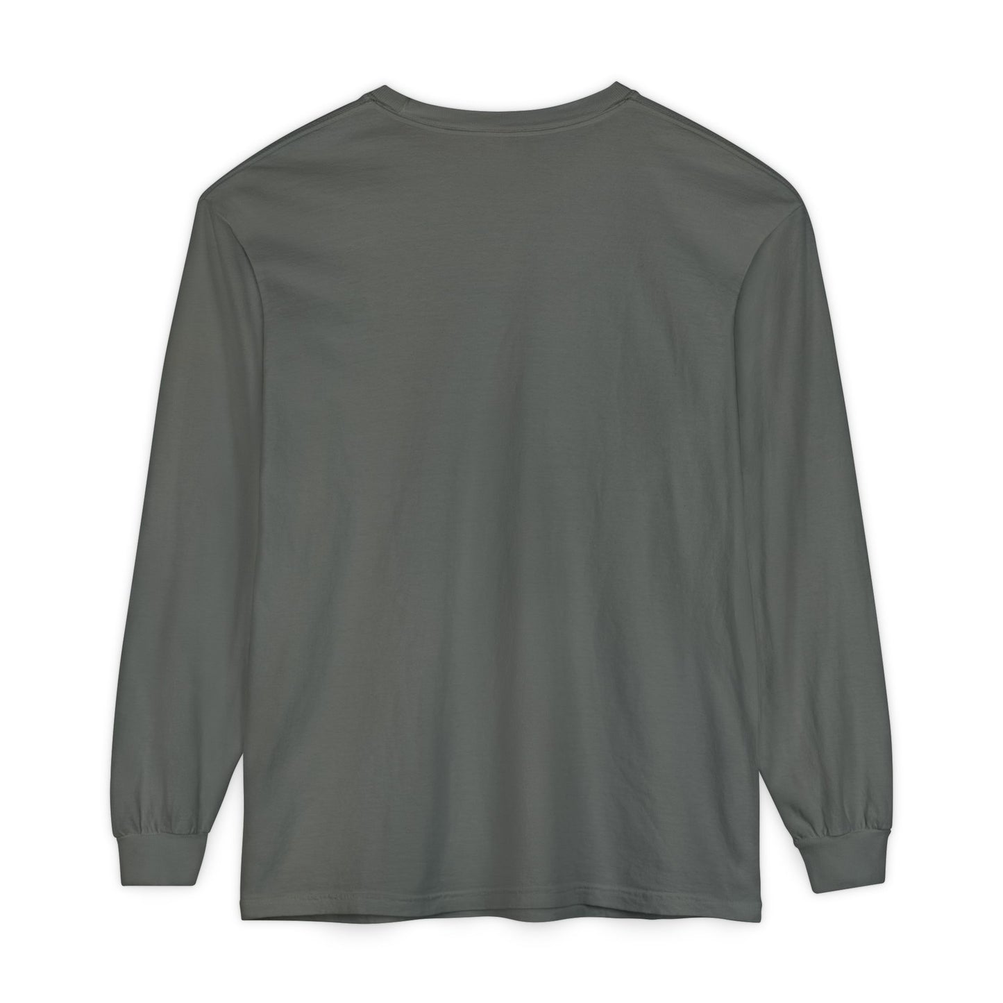 Unisex Garment-dyed Long Sleeve T-Shirt (Rave Bünny Logo)