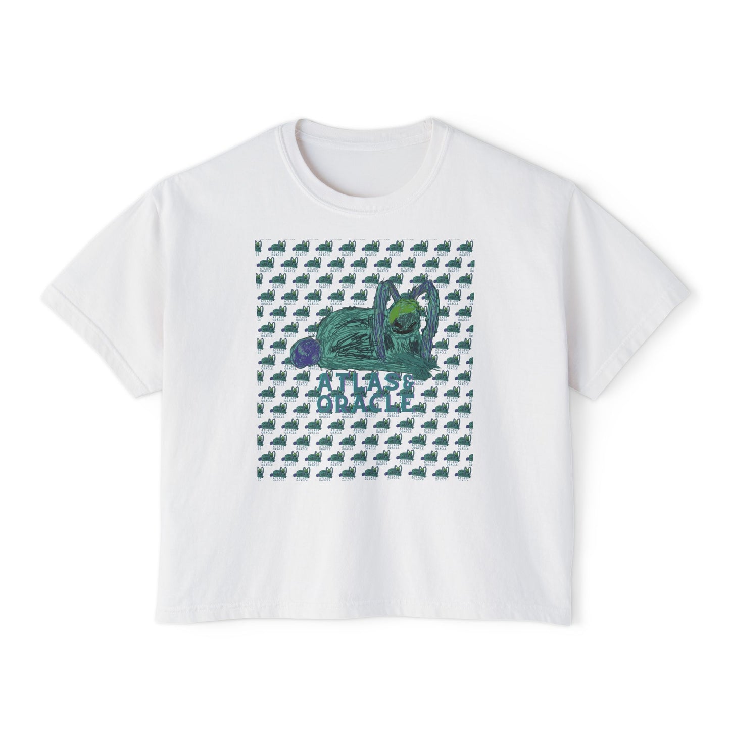 Women's Boxy Tee (Rave Bünny Logo)