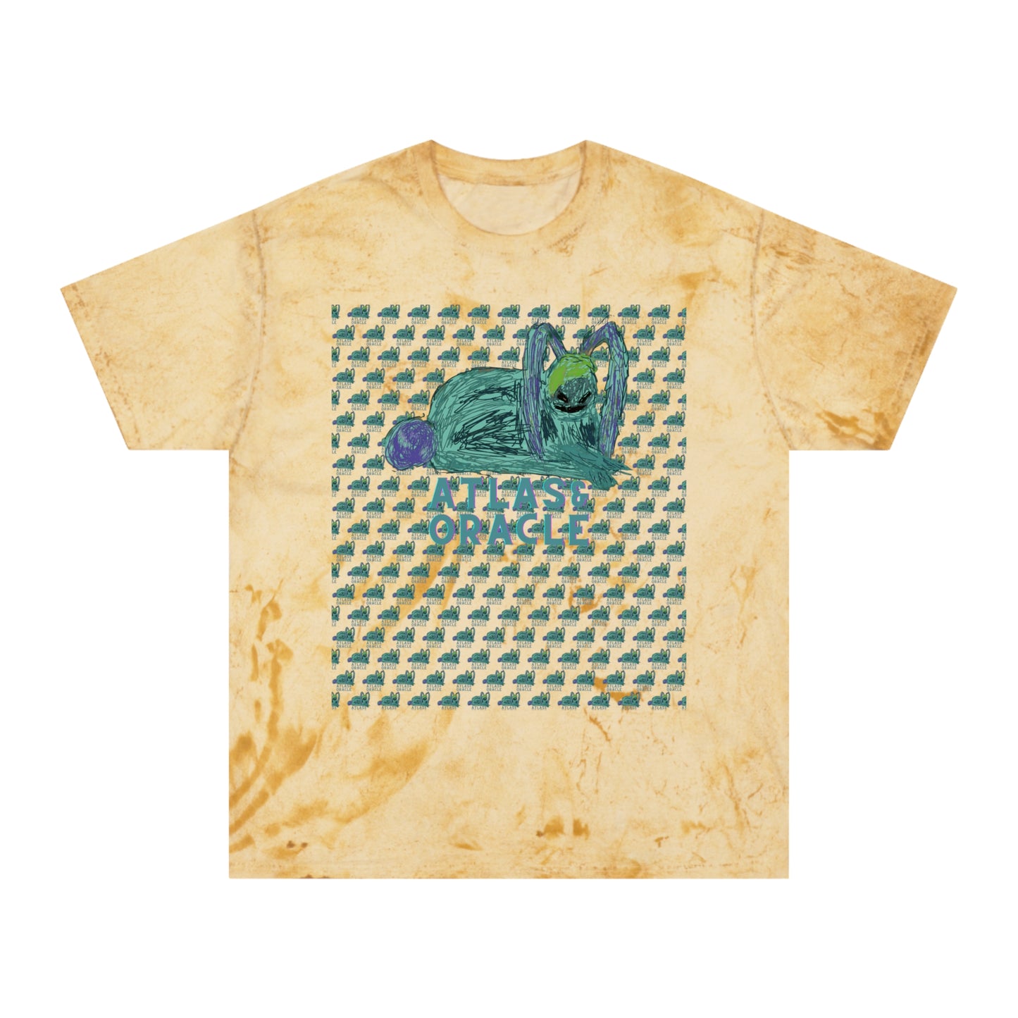 Unisex Color Blast T-Shirt (Rave Bünny Logo)