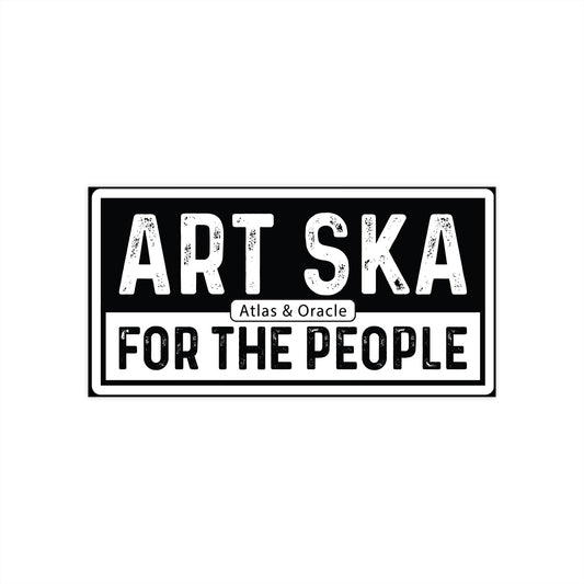Bumper Sticker - B&W "Art Ska For the People"
