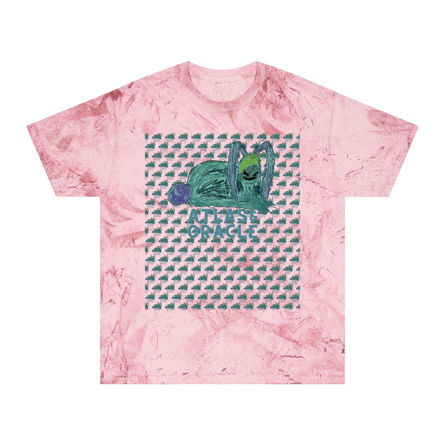 Unisex Color Blast T-Shirt (Rave Bünny Logo)