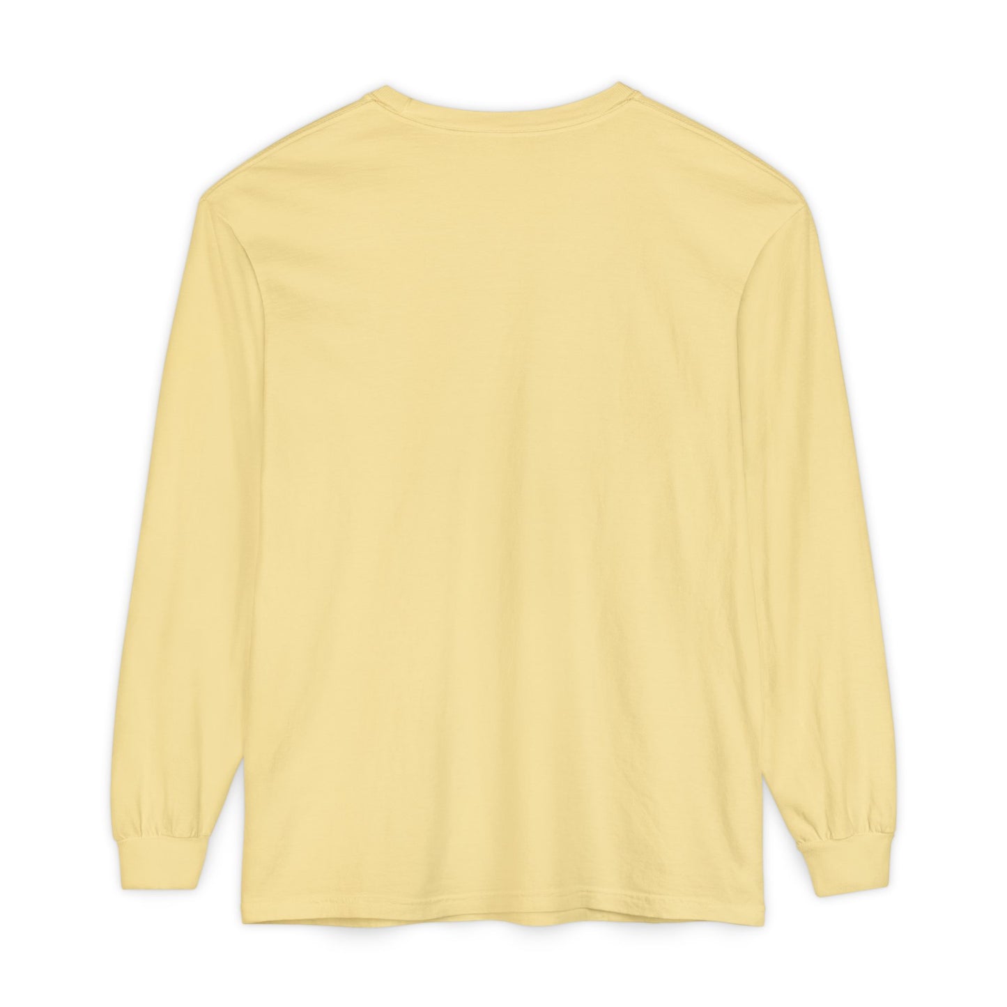 Unisex Garment-dyed Long Sleeve T-Shirt (Rave Bünny Logo)