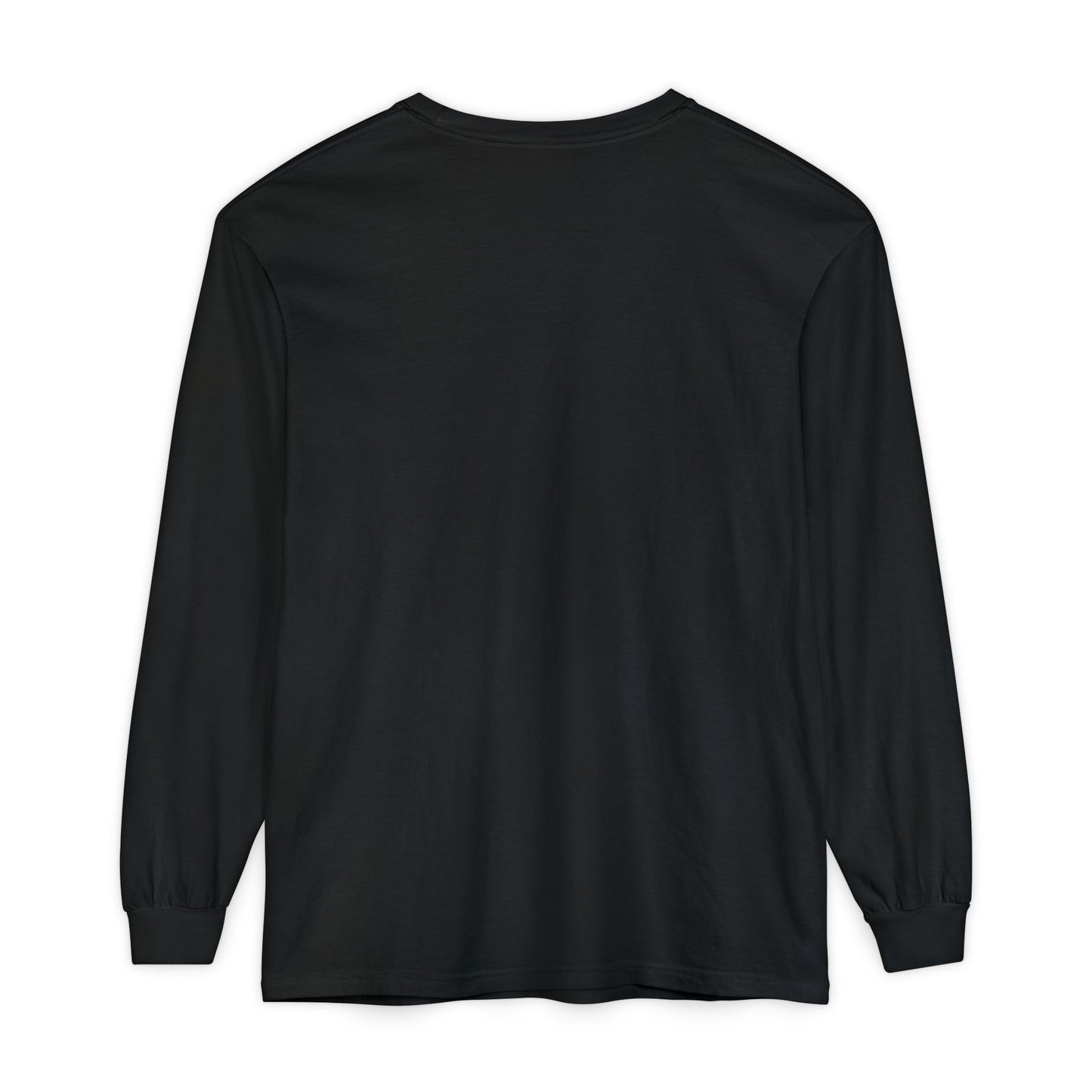 Unisex Garment-dyed Long Sleeve T-Shirt (Rave Bünny Logo)