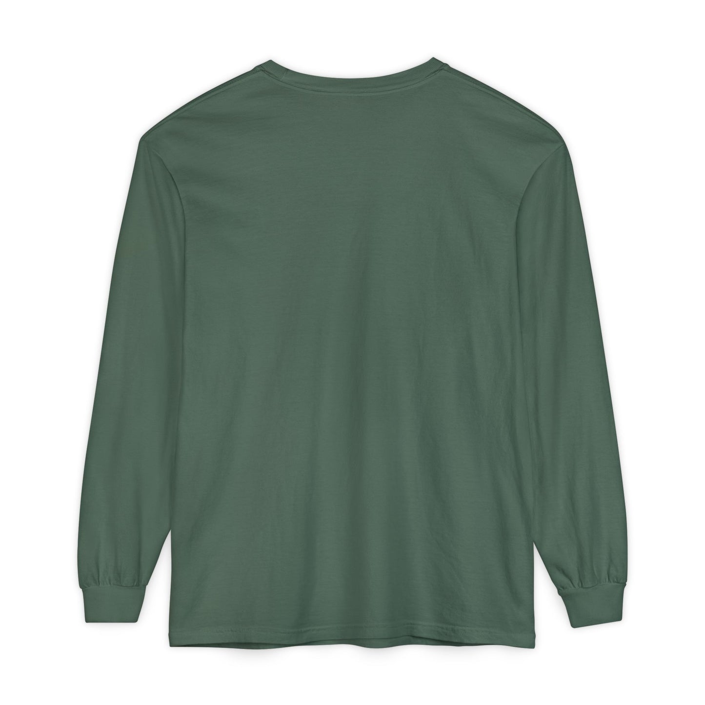 Unisex Garment-dyed Long Sleeve T-Shirt (Rave Bünny Logo)