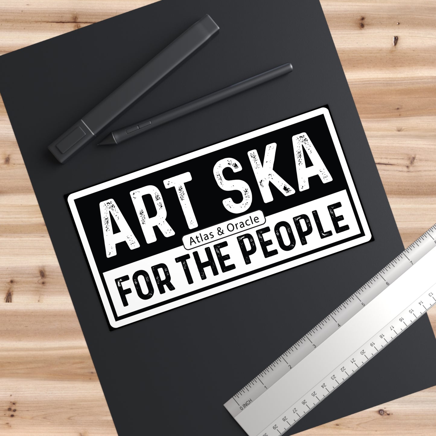 Bumper Sticker - B&W "Art Ska For the People"