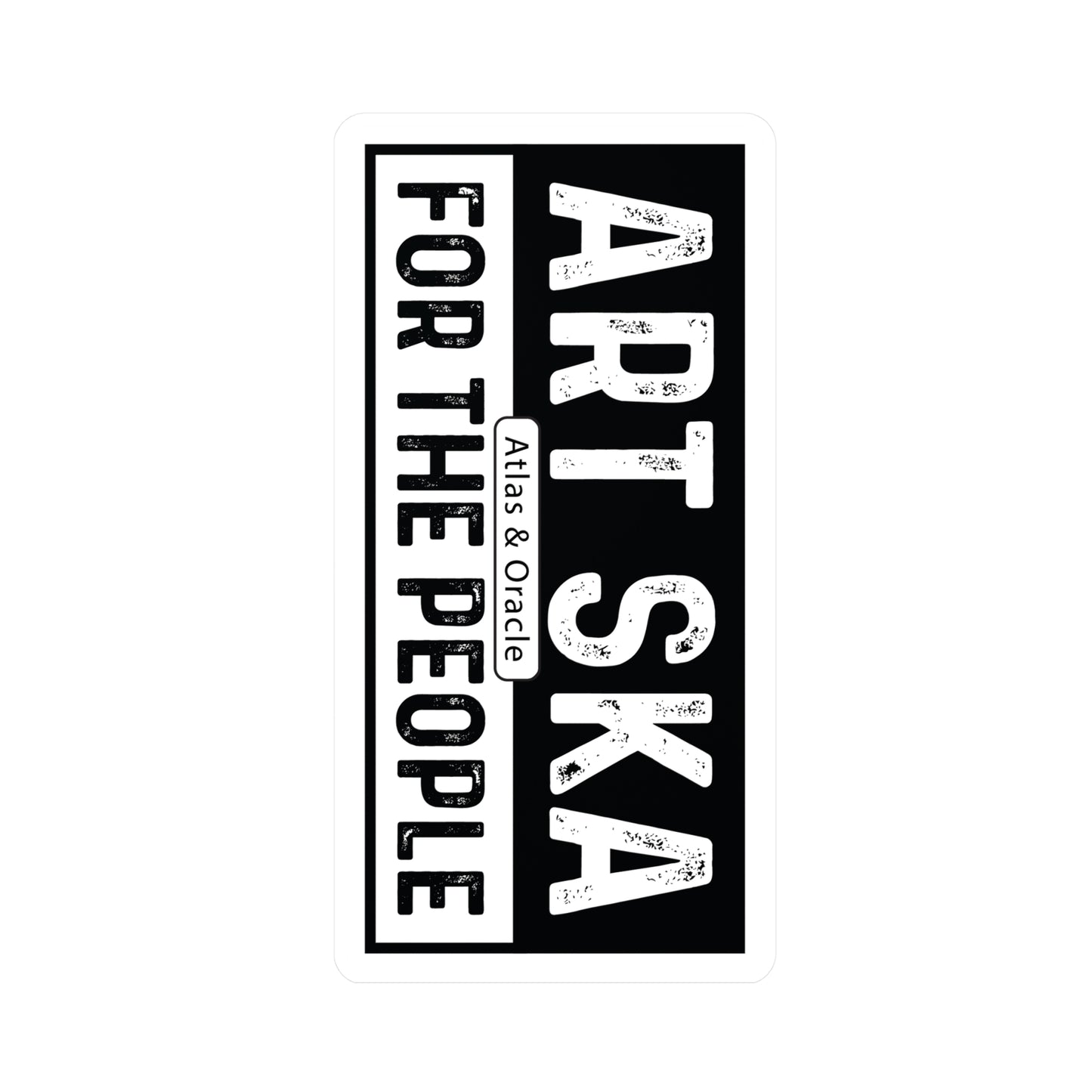 TWO-TONE B&W ART SKA FOR THE PEOPLE Vinyl Decals