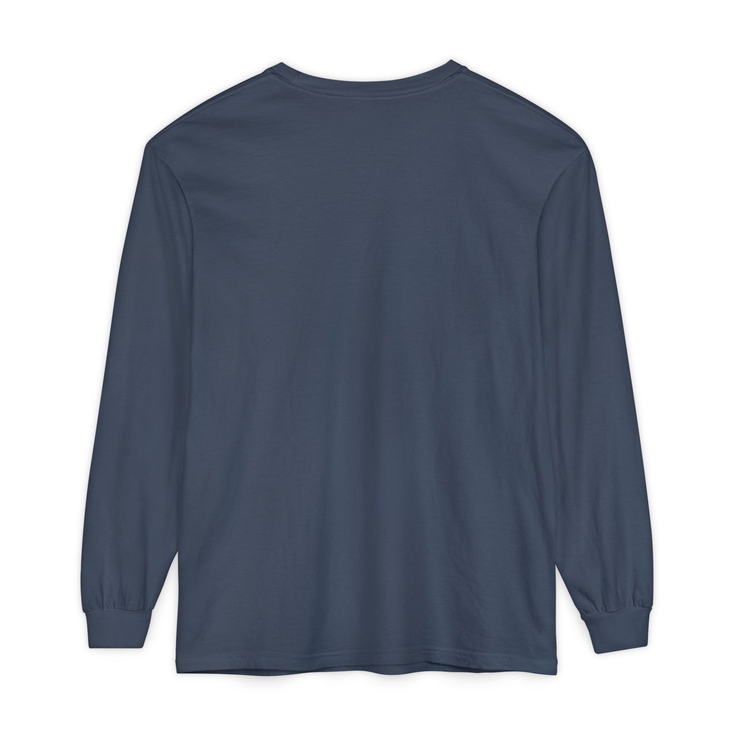 Unisex Garment-dyed Long Sleeve T-Shirt (Rave Bünny Logo)