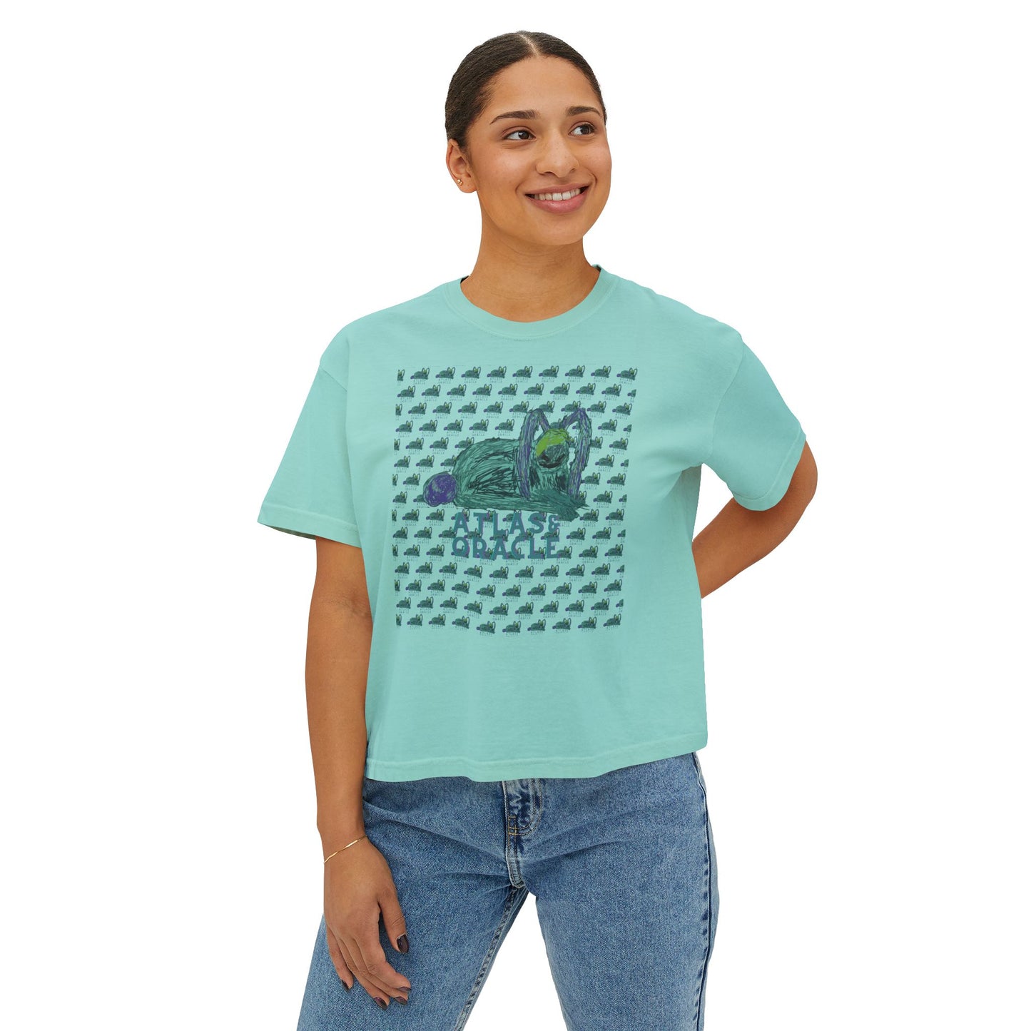 Women's Boxy Tee (Rave Bünny Logo)