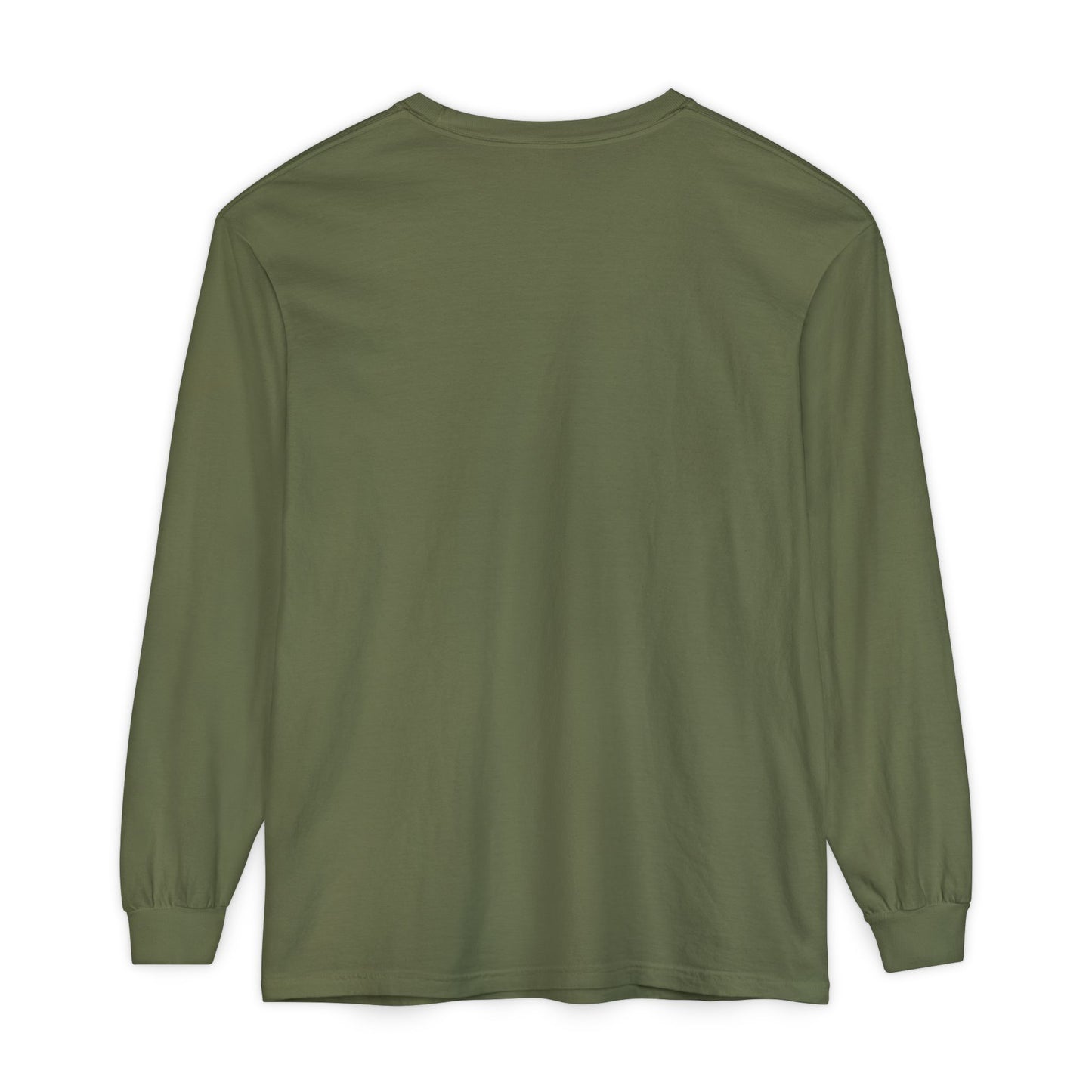 Unisex Garment-dyed Long Sleeve T-Shirt (Rave Bünny Logo)