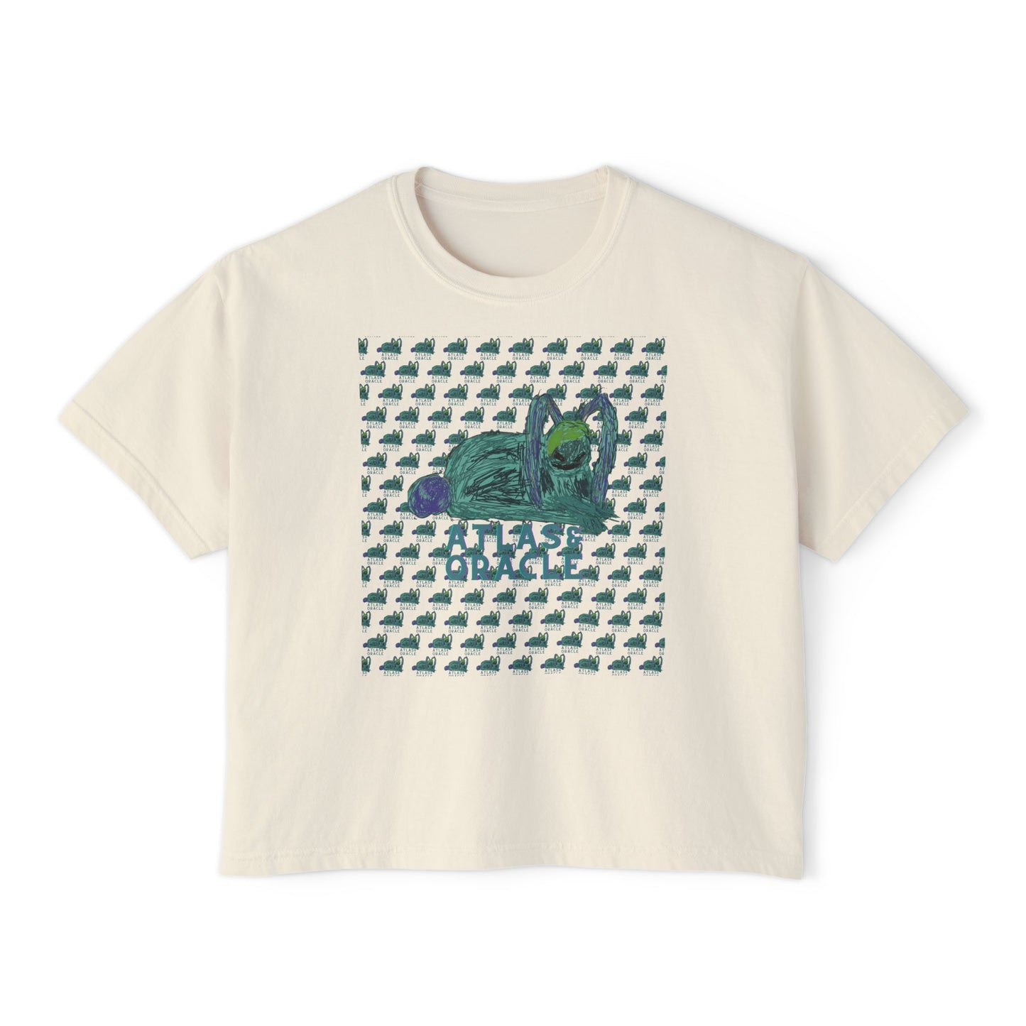 Women's Boxy Tee (Rave Bünny Logo)